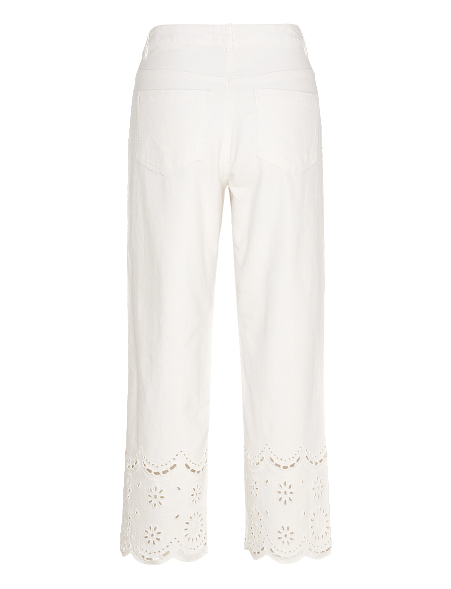 FREE/QUENT - Pants from Freequent in a lovely twill material. The pants are a classic 5-pocke - star off-white - 1