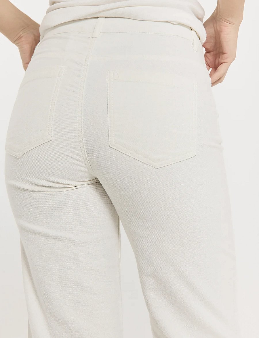 FREE/QUENT - Pants from Freequent in a lovely twill material. The pants are a classic 5-pocke - star off-white - 2