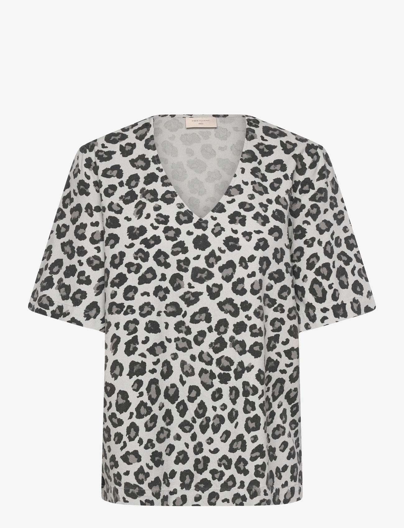 FREE/QUENT - Blouse  - herbstliche kleidung - high-rise w. black - 0