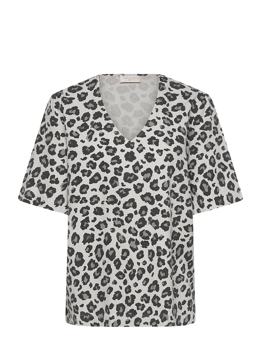 FREE/QUENT - Blouse - t-shirts - high-rise w. black - 1