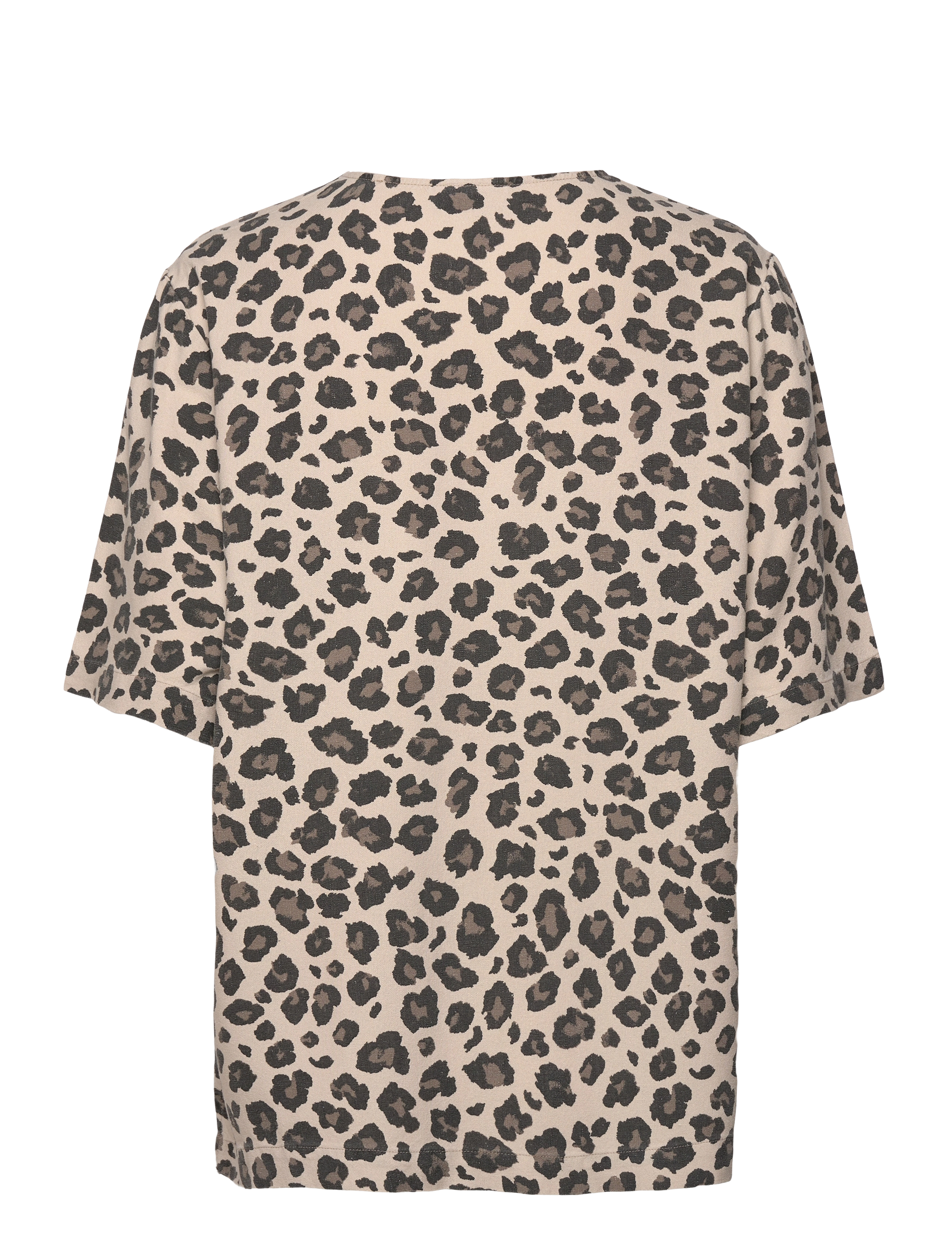 FREE/QUENT - Blouse  - t-shirts - sand melange w. black - 2