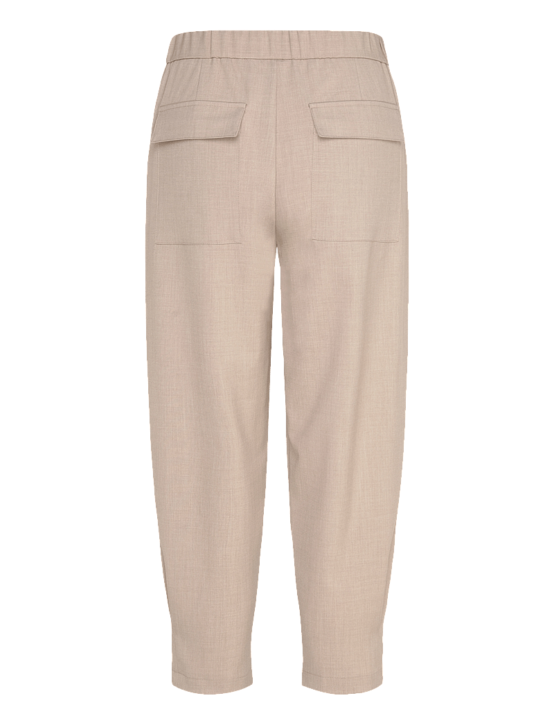 FREE/QUENT - FQSWIFT-PANTS - capri bukser - simply taupe mel. - 1