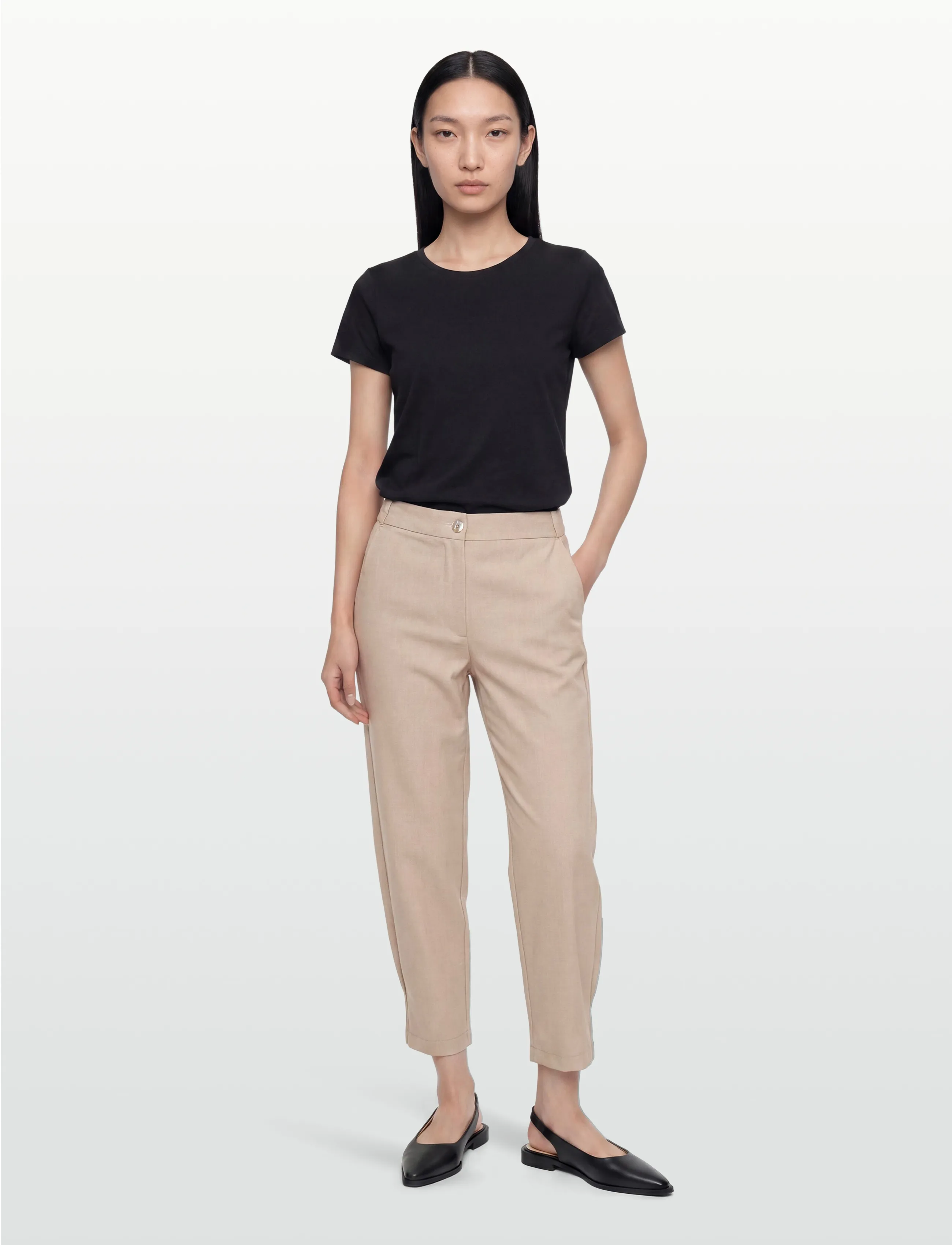 FREE/QUENT Fqswift-Pants, XXL, Beige, Bukser > Capri-Bukser, Dame