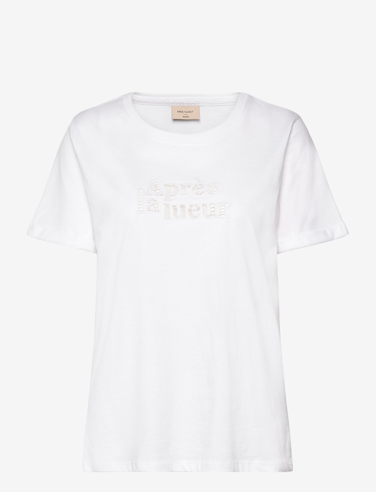 FREE/QUENT - T-shirt - herbstliche kleidung - brilliant white - 0