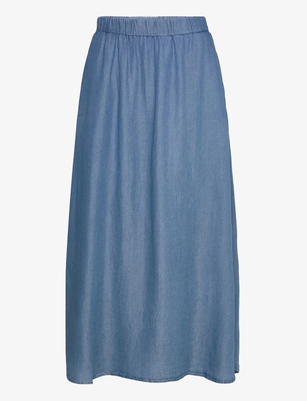 FREE/QUENT - FQCARLY-SKIRT - midi-röcke - medium blue denim - 1