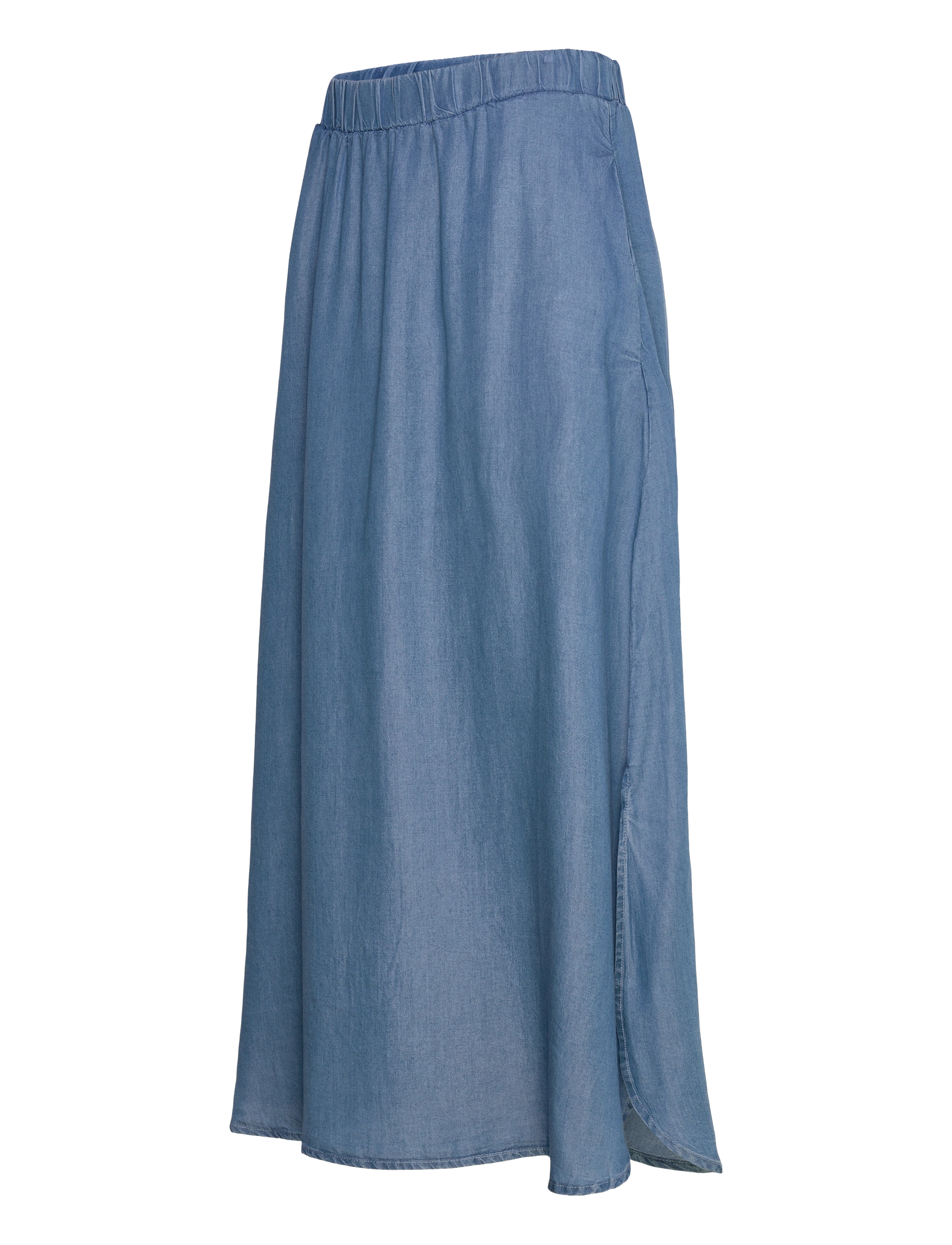 FREE/QUENT - FQCARLY-SKIRT - midi-röcke - medium blue denim - 2