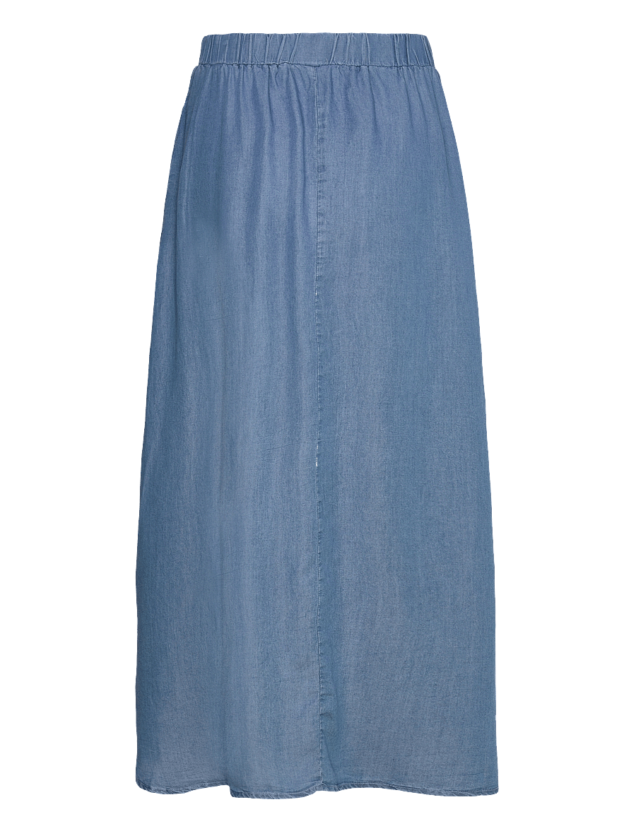 FREE/QUENT - FQCARLY-SKIRT - midi-röcke - medium blue denim - 4