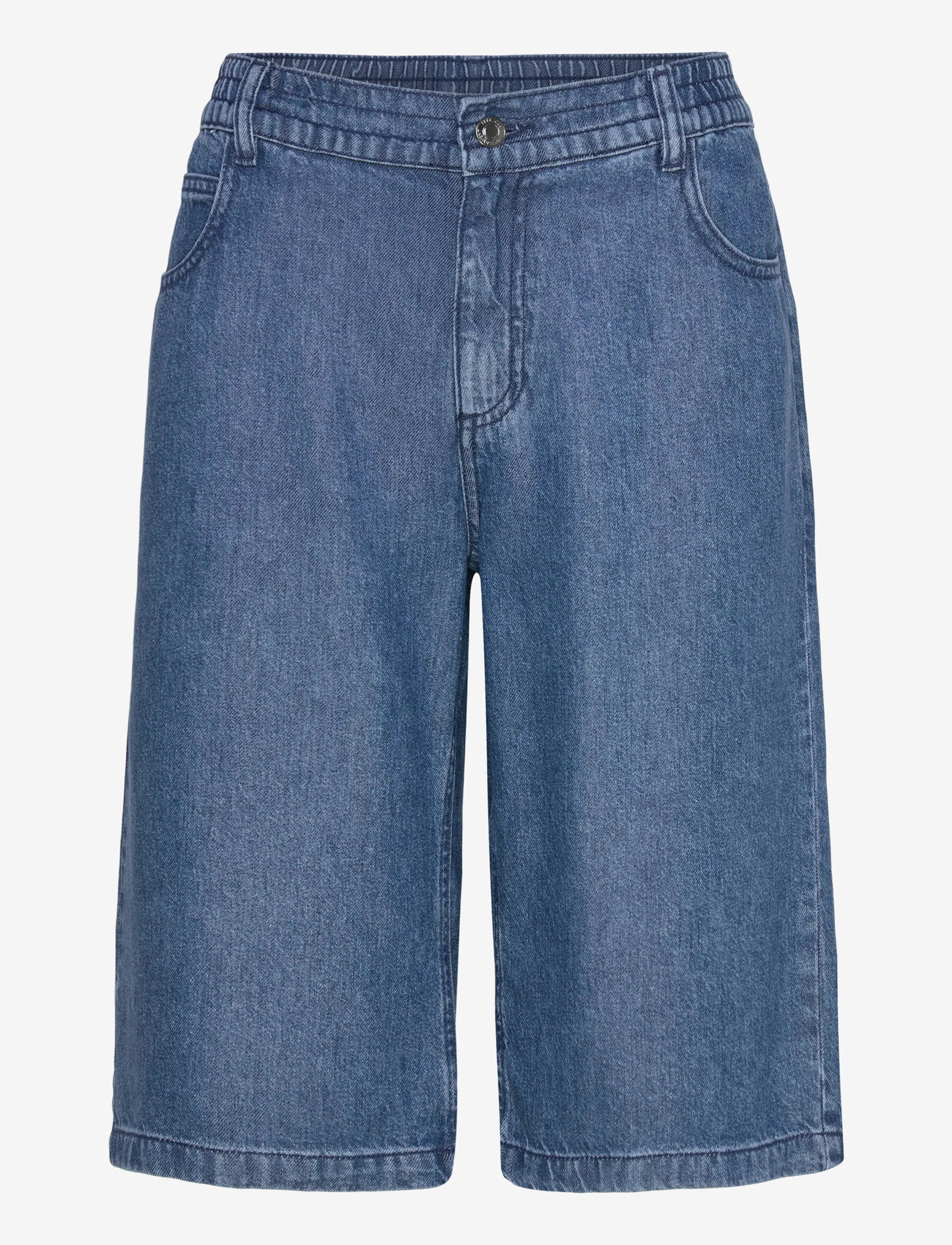 FREE/QUENT - Shorts from Freequent in a soft denim. The shorts are a classic 5-pocket model w - medium blue denim - 1