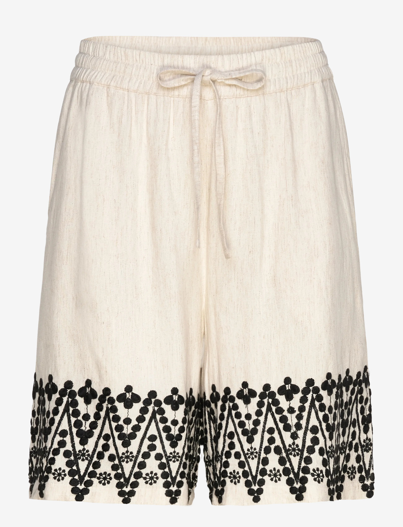 FREE/QUENT - FQLINUS-SHORTS - lühikesed vabaajapüksid - moonbeam w. black - 1