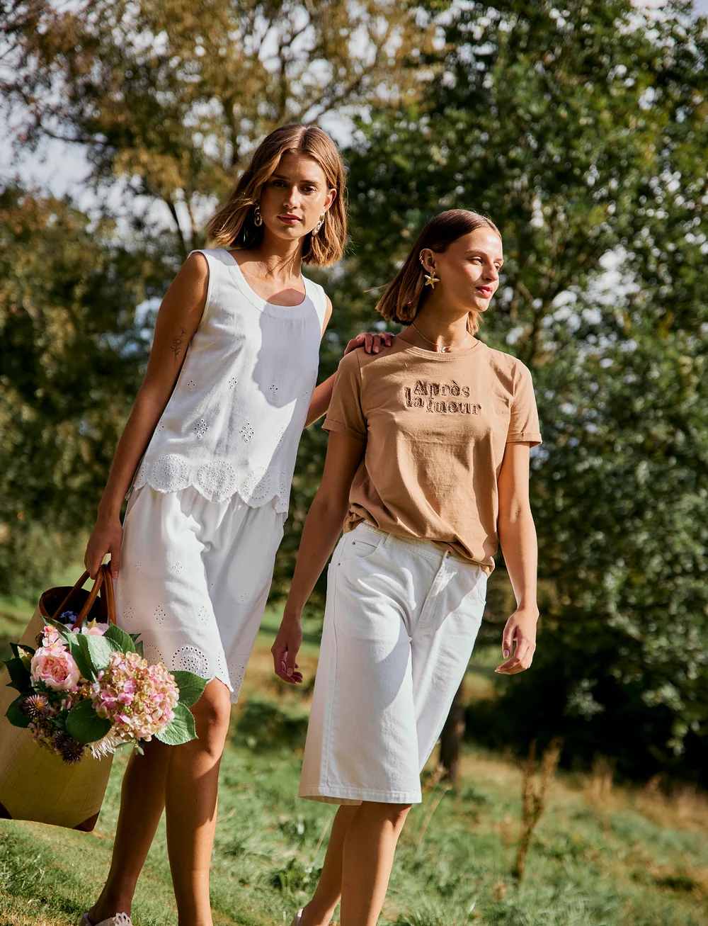 FREE/QUENT - Shorts  - lühikesed teksapüksid - brilliant white - 0