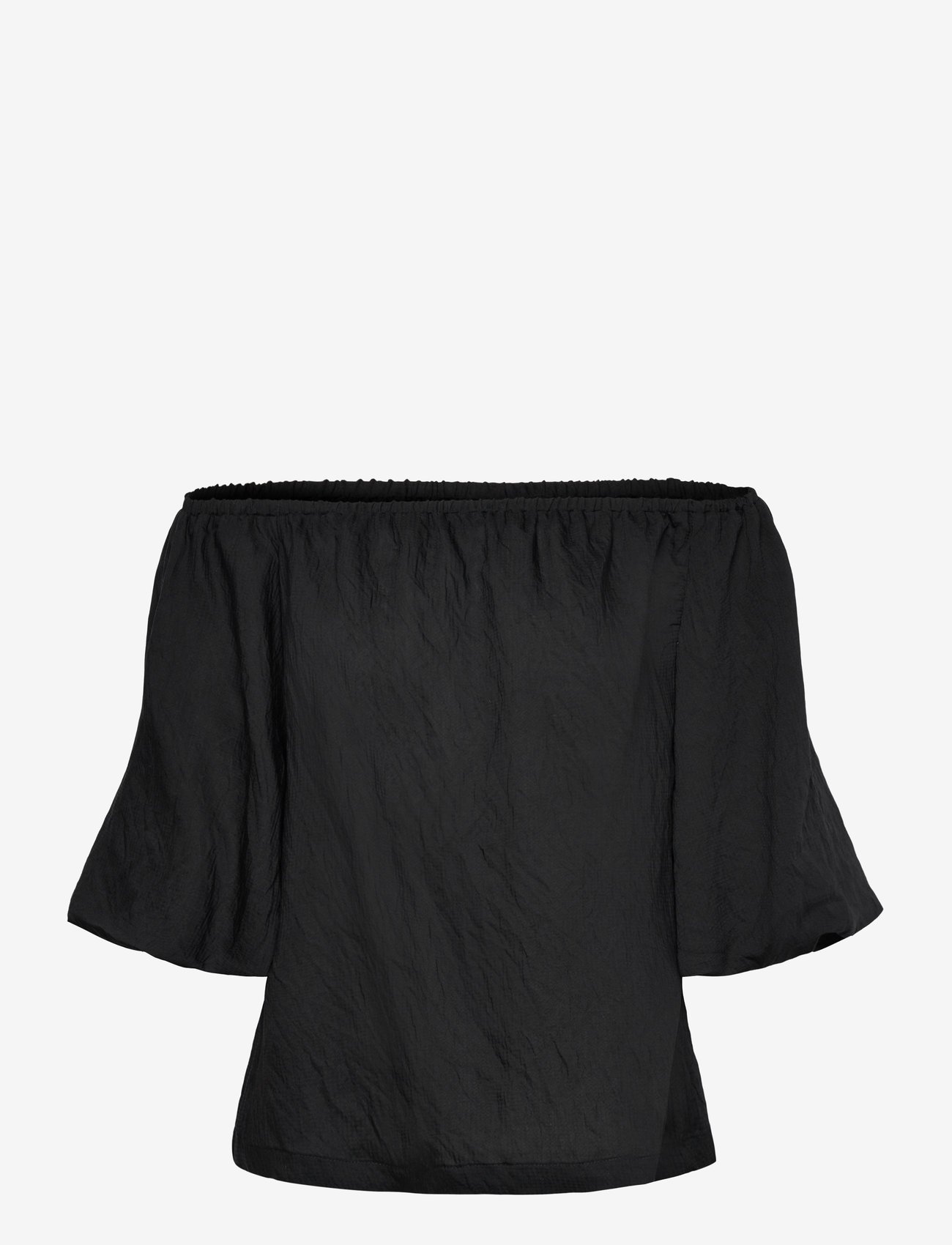 FREE/QUENT - Off-shoulder blouse  - short-sleeved blouses - black - 0