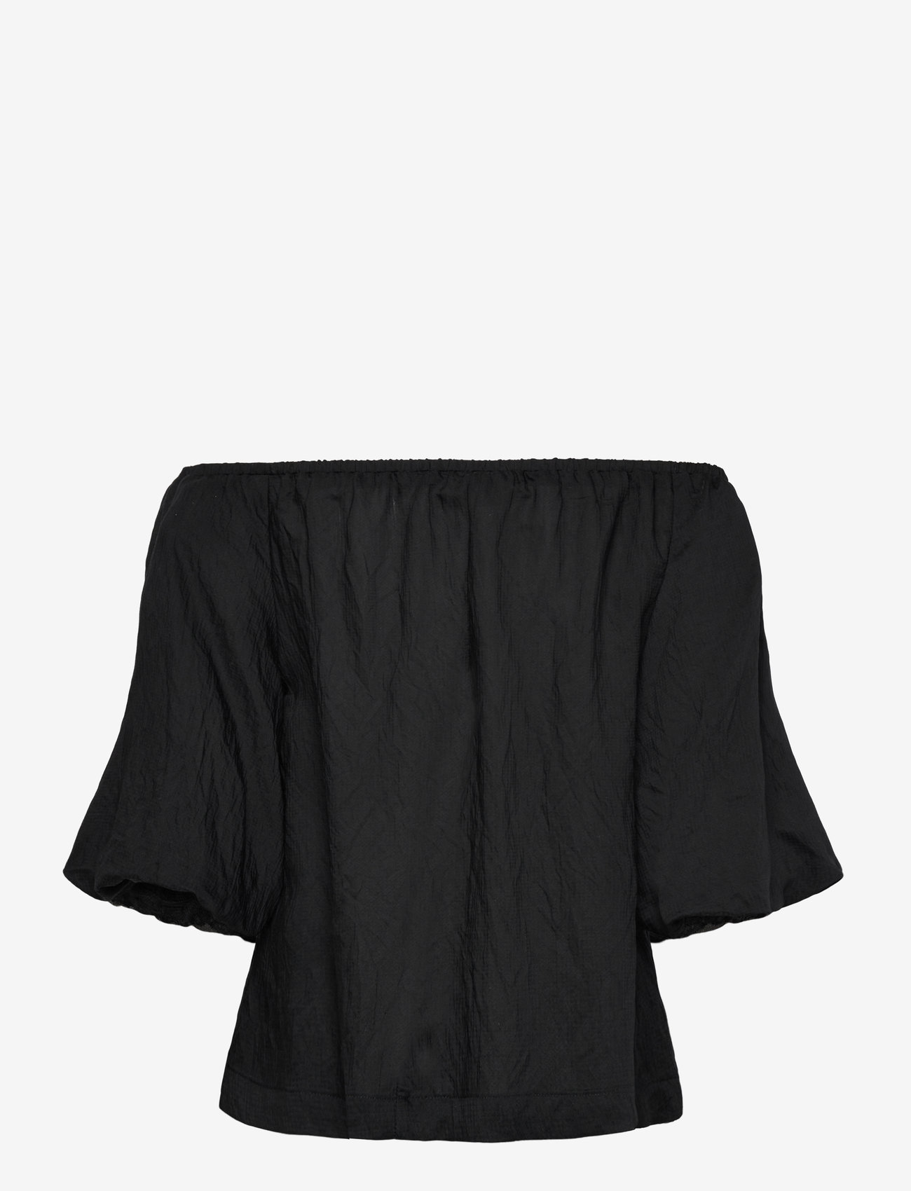 FREE/QUENT - Off-shoulder blouse  - short-sleeved blouses - black - 1