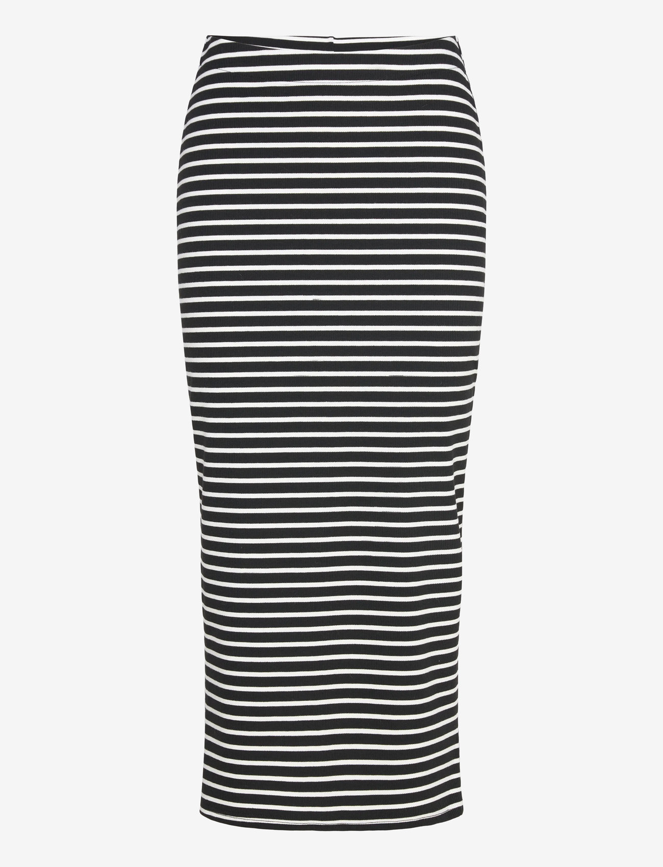 FREE/QUENT - FQZIA-SKIRT - midi kjolar - black w. brilliant white - 1