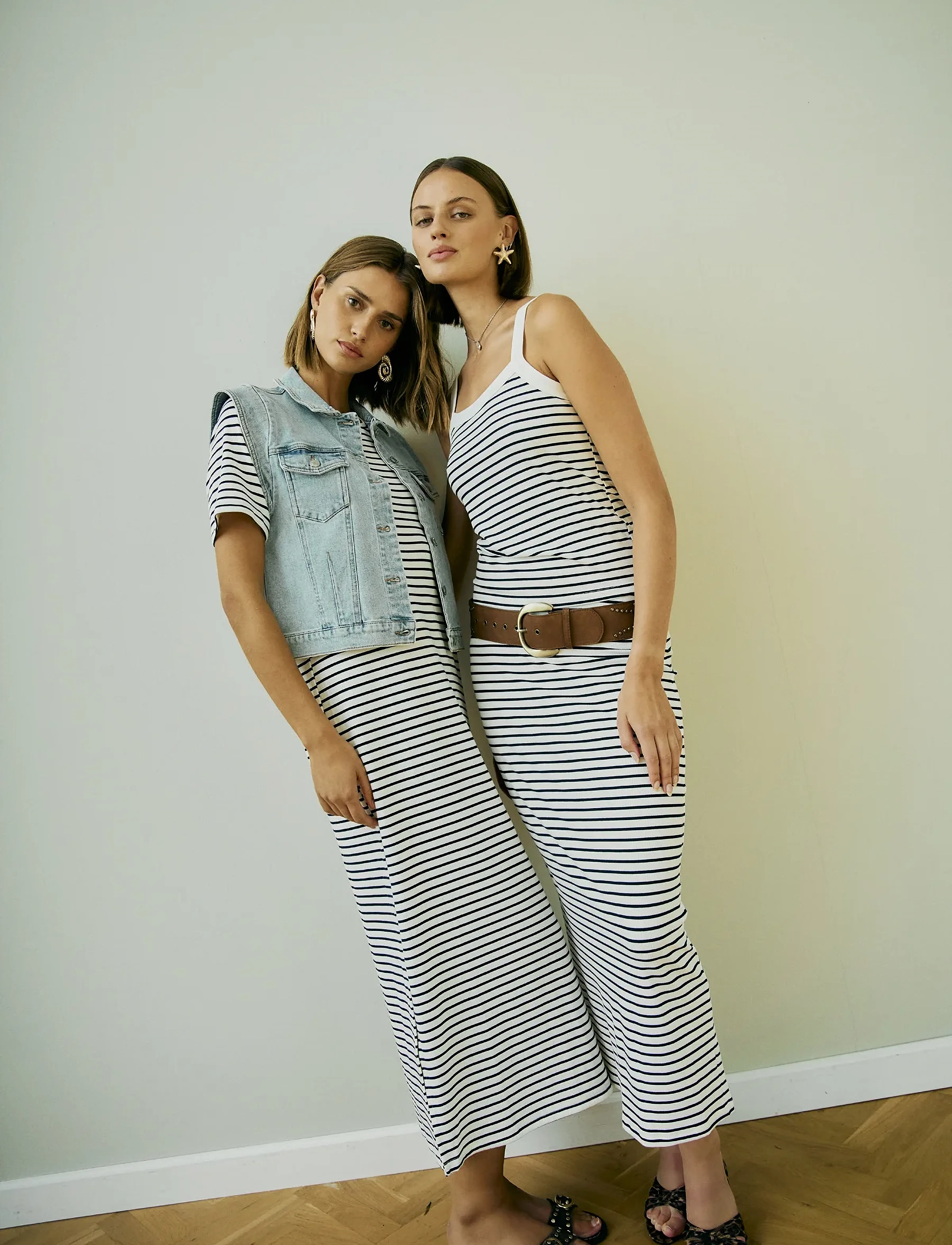 FREE/QUENT - FQZIA-SKIRT - midi-röcke - black w. brilliant white - 4