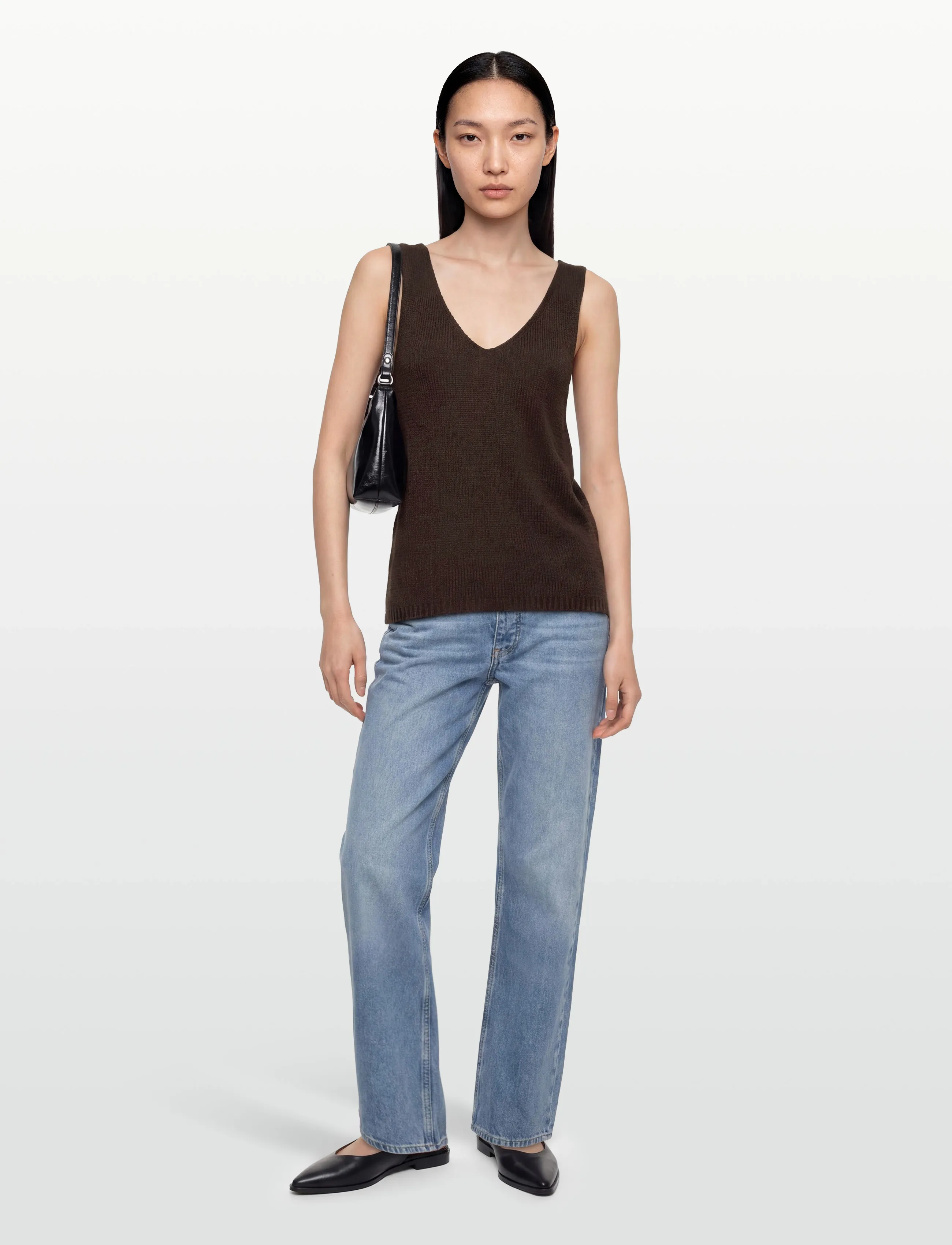 FREE/QUENT - FQGRSCALIVA-TOP - laveste priser - coffee bean - 0