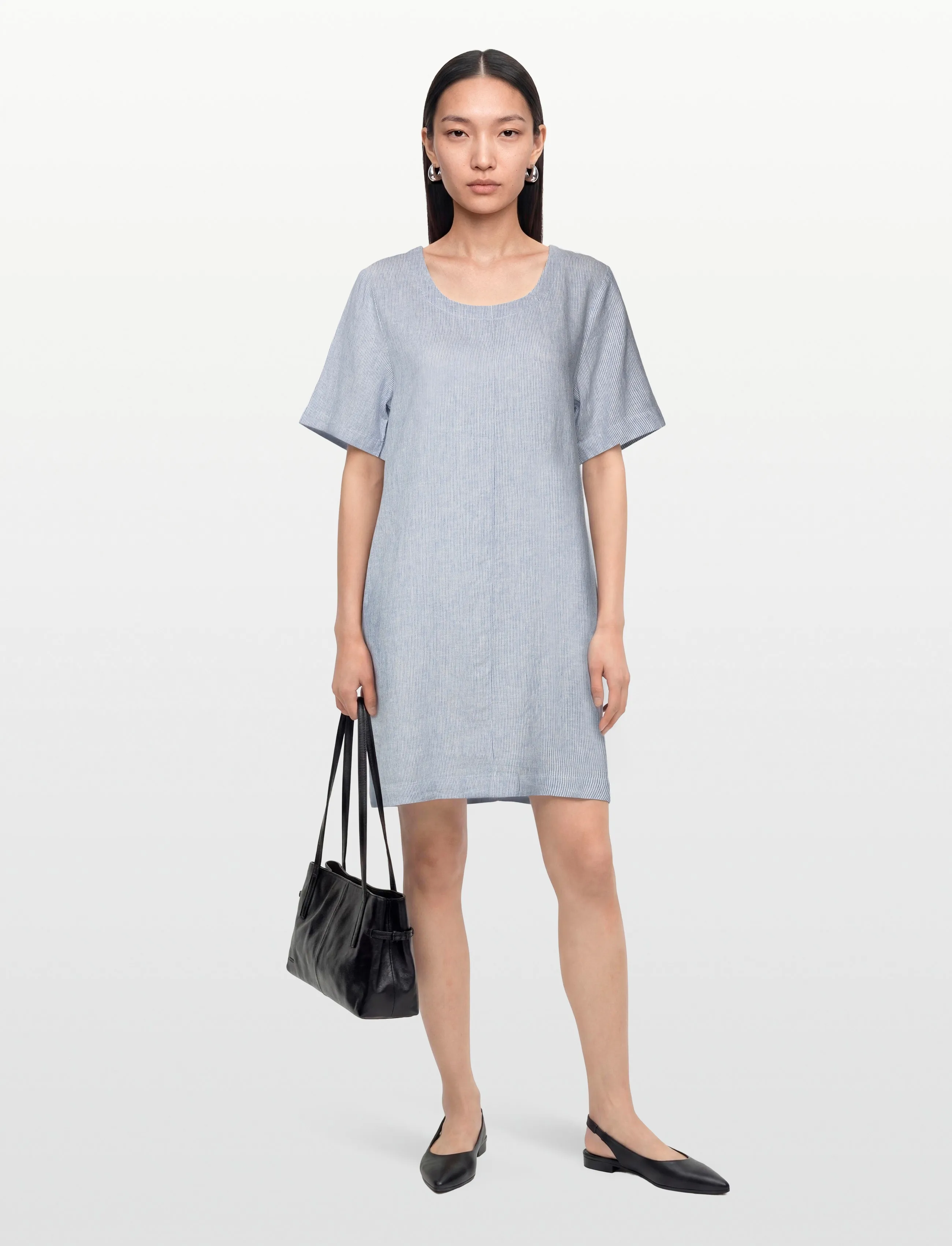 FREE/QUENT FQLAVA-DRESS - T-shirt Dresses - ULTRAMARINE W. STAR OFF-WHITE / blue