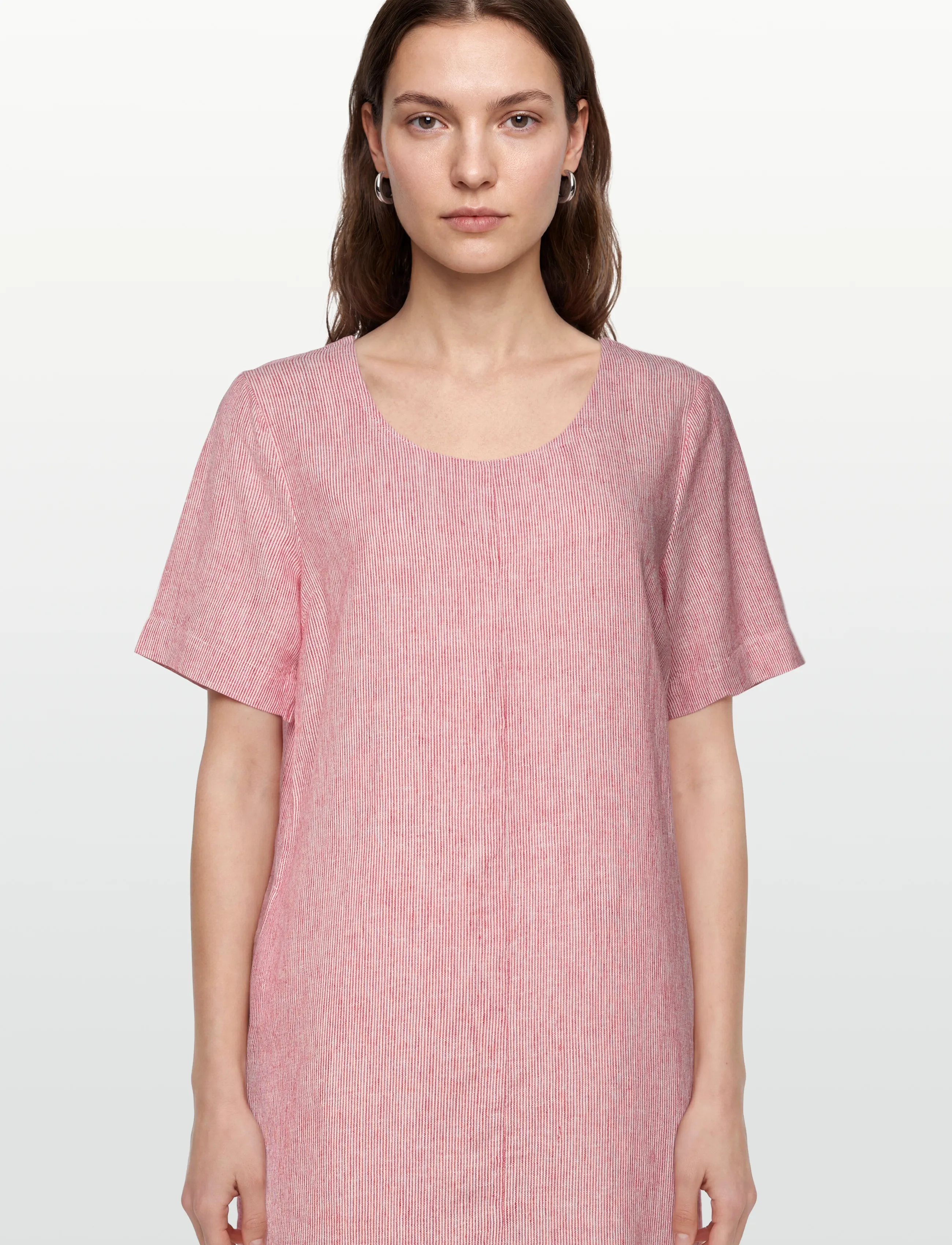 FREE/QUENT - FQLAVA-DRESS - t-shirt-kleider - true red w. star off-white - 3