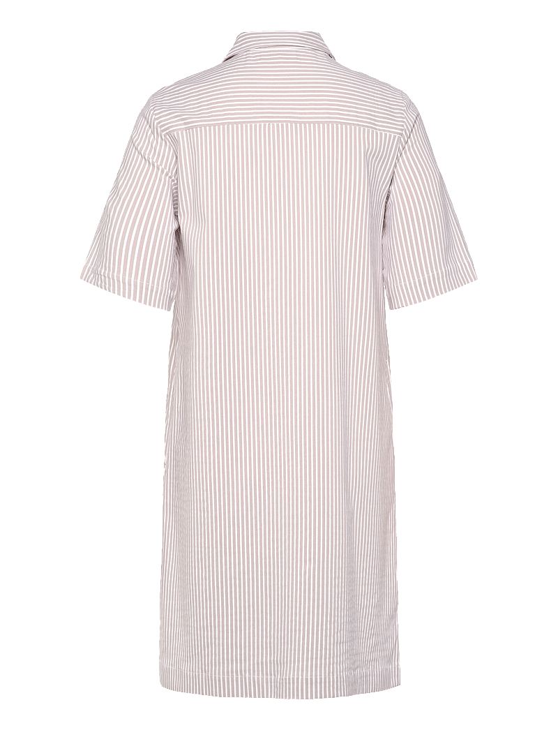 FREE/QUENT - Shirt dress - särkkleidid - simply taupe w. star off-white - 1