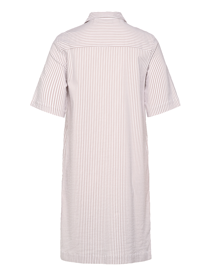 FREE/QUENT - Shirt dress - hemdkleider - simply taupe w. star off-white - 1