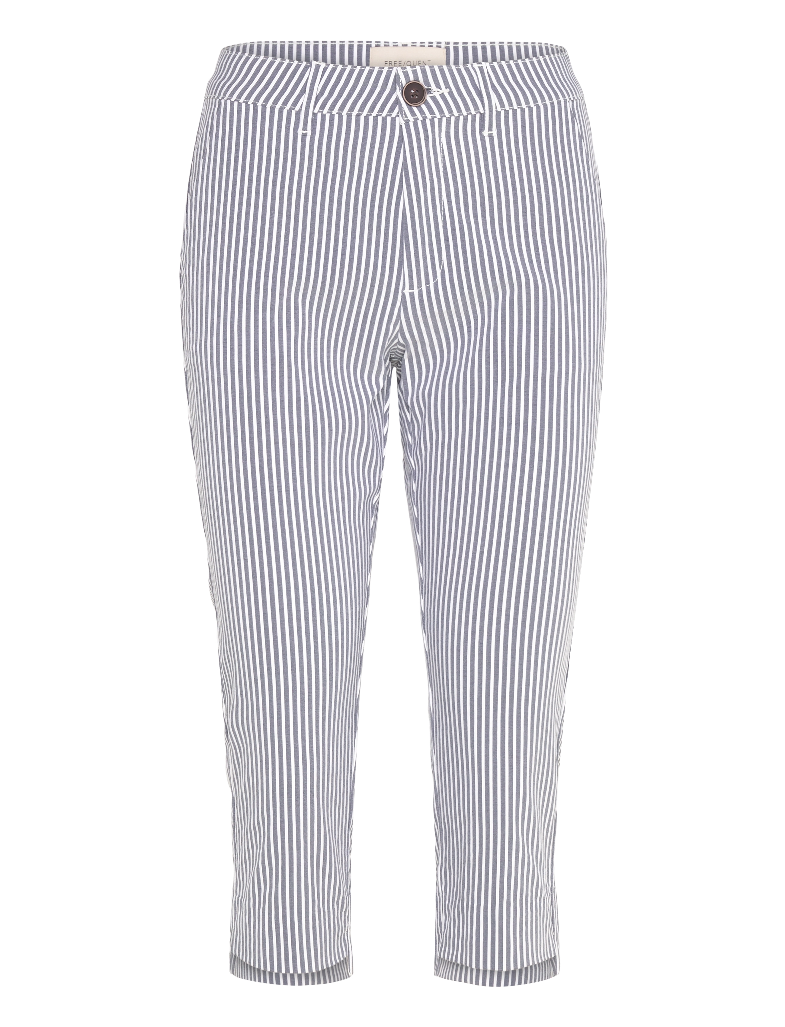 FREE/QUENT - Capri pants  - caprihose - navy blazer w. star off-white - 0