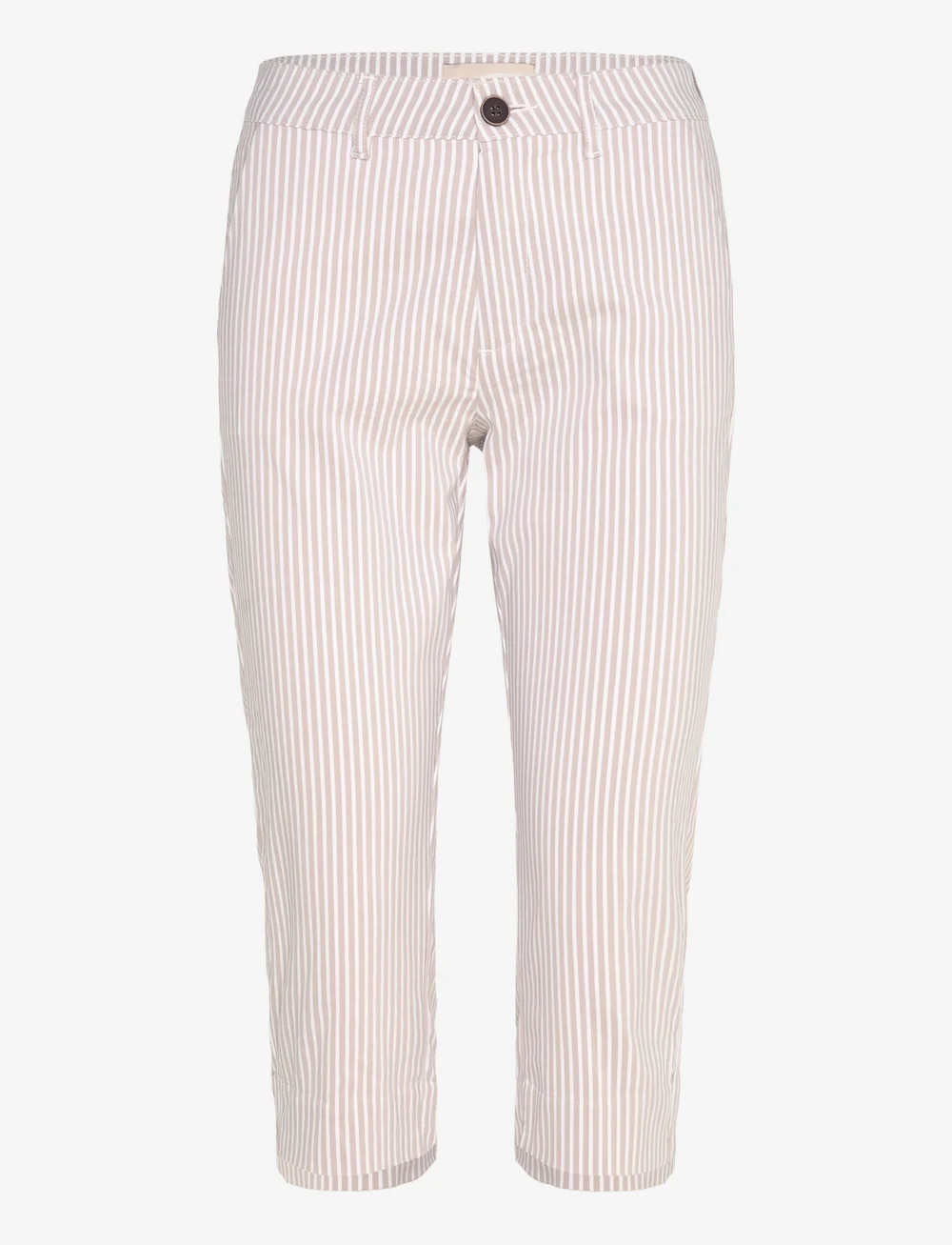 FREE/QUENT - Capri pants - capri bukser - simply taupe w. star off-white - 1