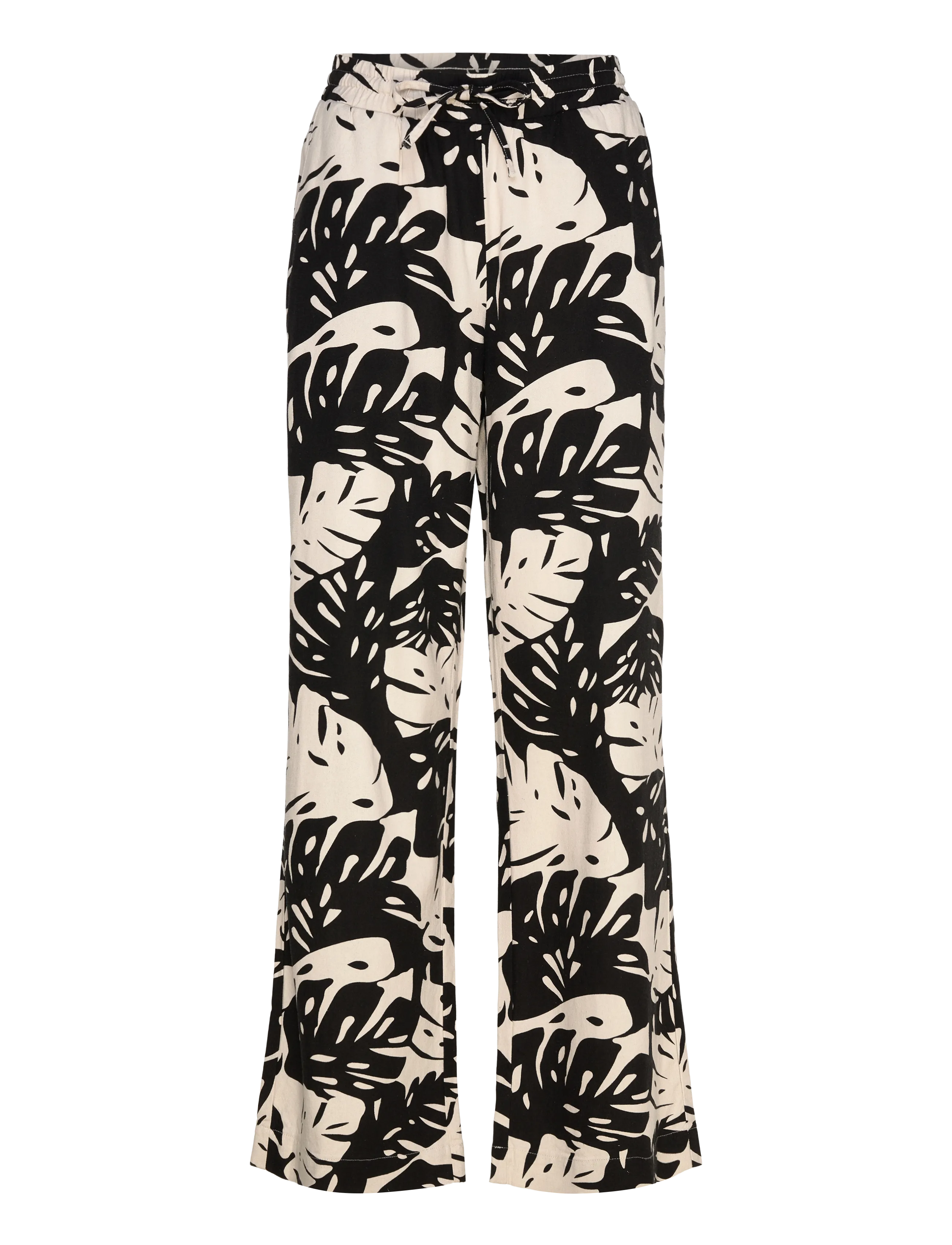 FREE/QUENT Pants  - Tøj - MOONBEAM W. BLACK / multi