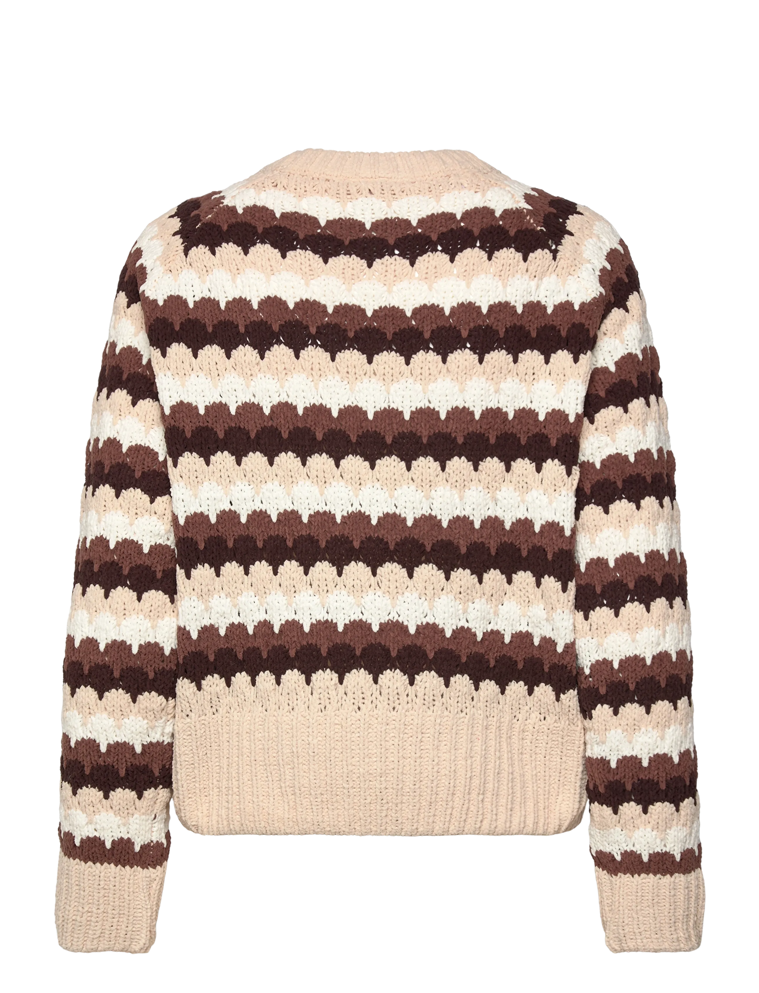 FREE/QUENT - Pullover - striktrøjer - moonbeam w. coffee bean - 1