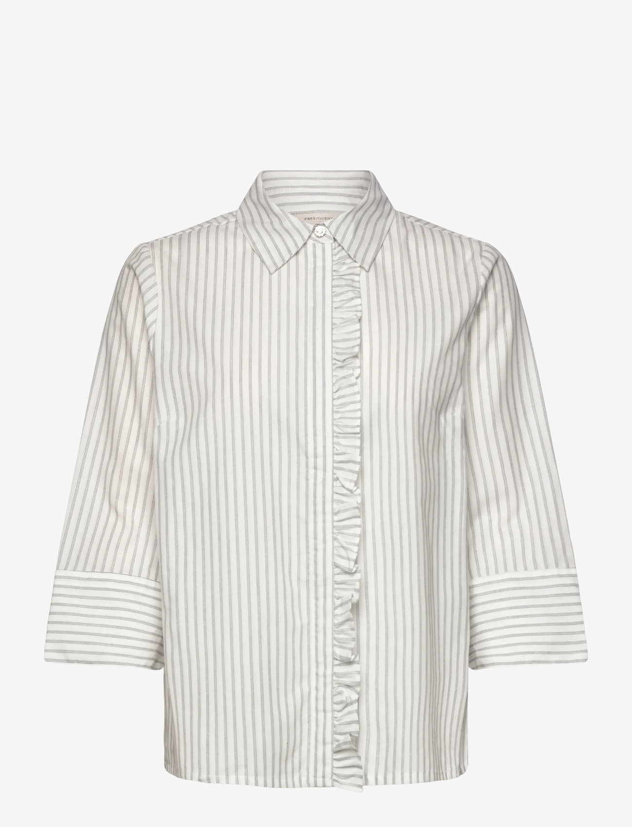 FREE/QUENT - Shirt  - kortærmede skjorter - star off-white w. salute - 0