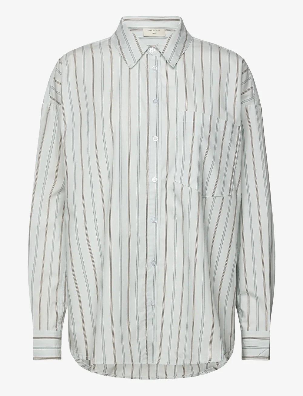 FREE/QUENT - FQERINA-SHIRT - långärmade skjortor - star off-white w. baby blue - 1