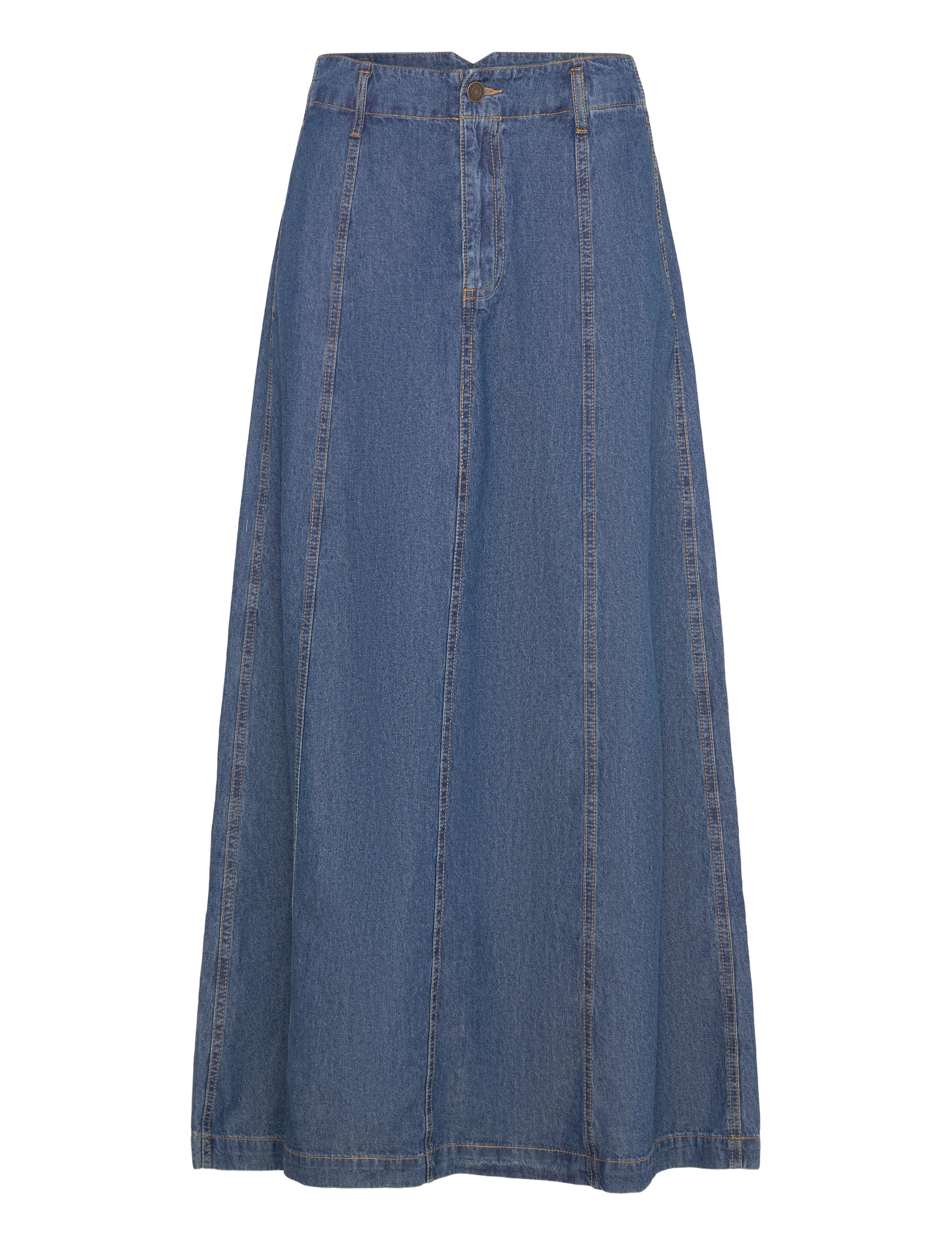FREE/QUENT FQLISEA-SKIRT - Tøj - MEDIUM BLUE DENIM / blue