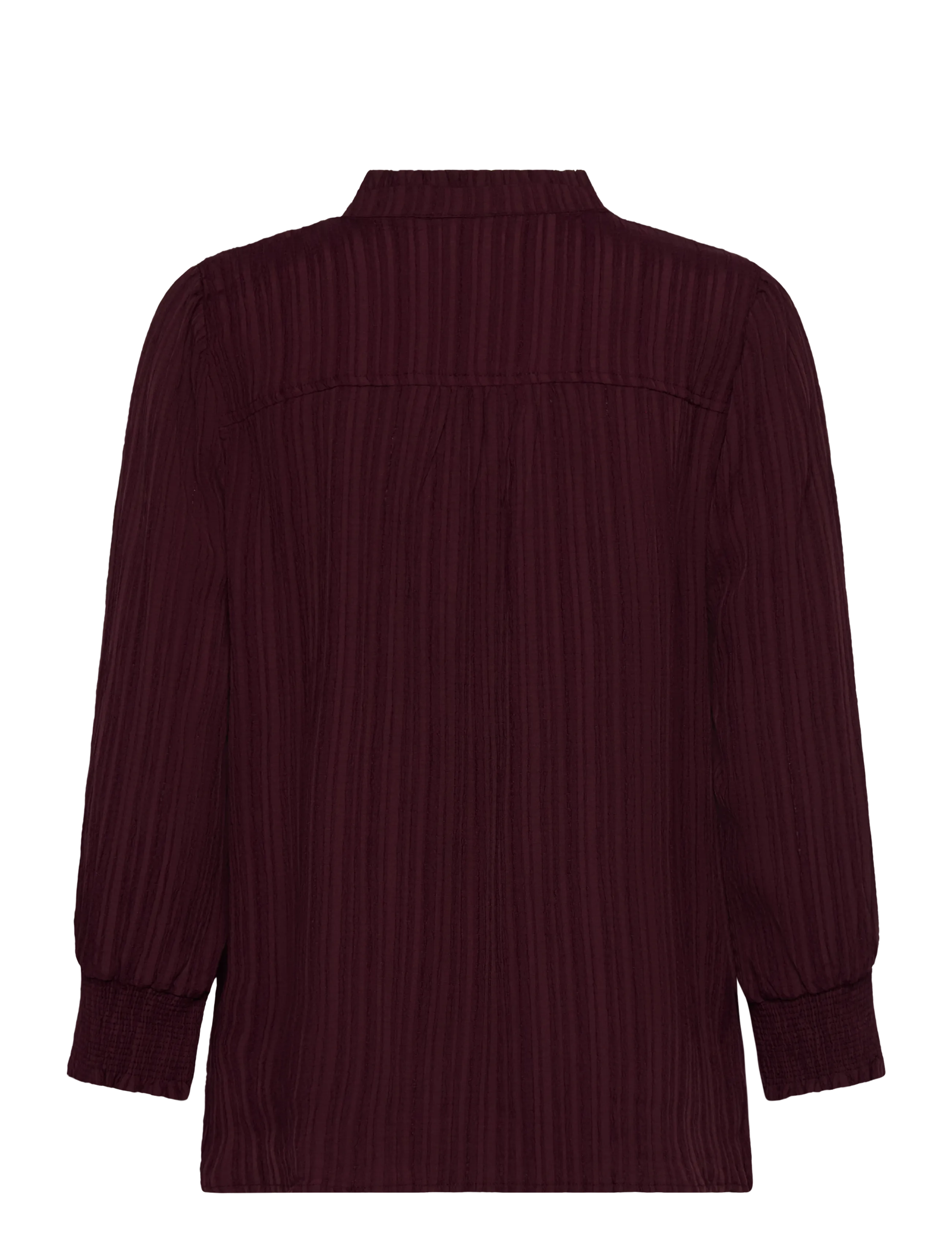 FREE/QUENT - Blouse from Freequent in a light material of recycled polyester with a fine text - blouses à manches longues - port royale - 1