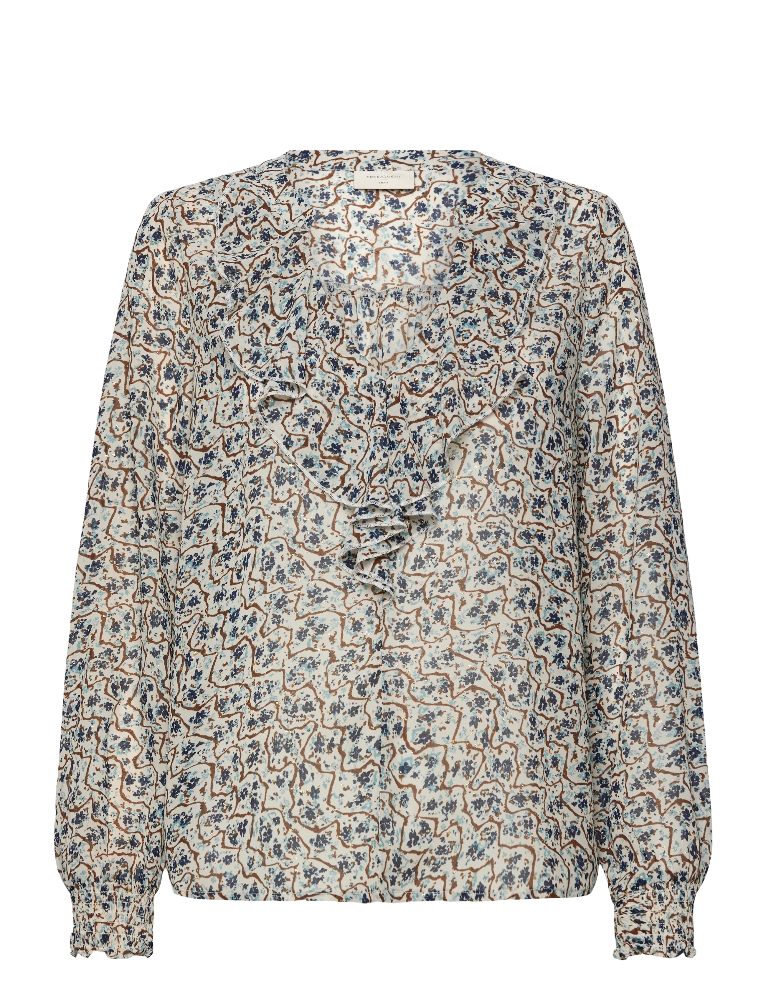 FREE/QUENT FQSUS-BLOUSE - Tøj - RAINY DAY W. BRITTANY BLUE / multi