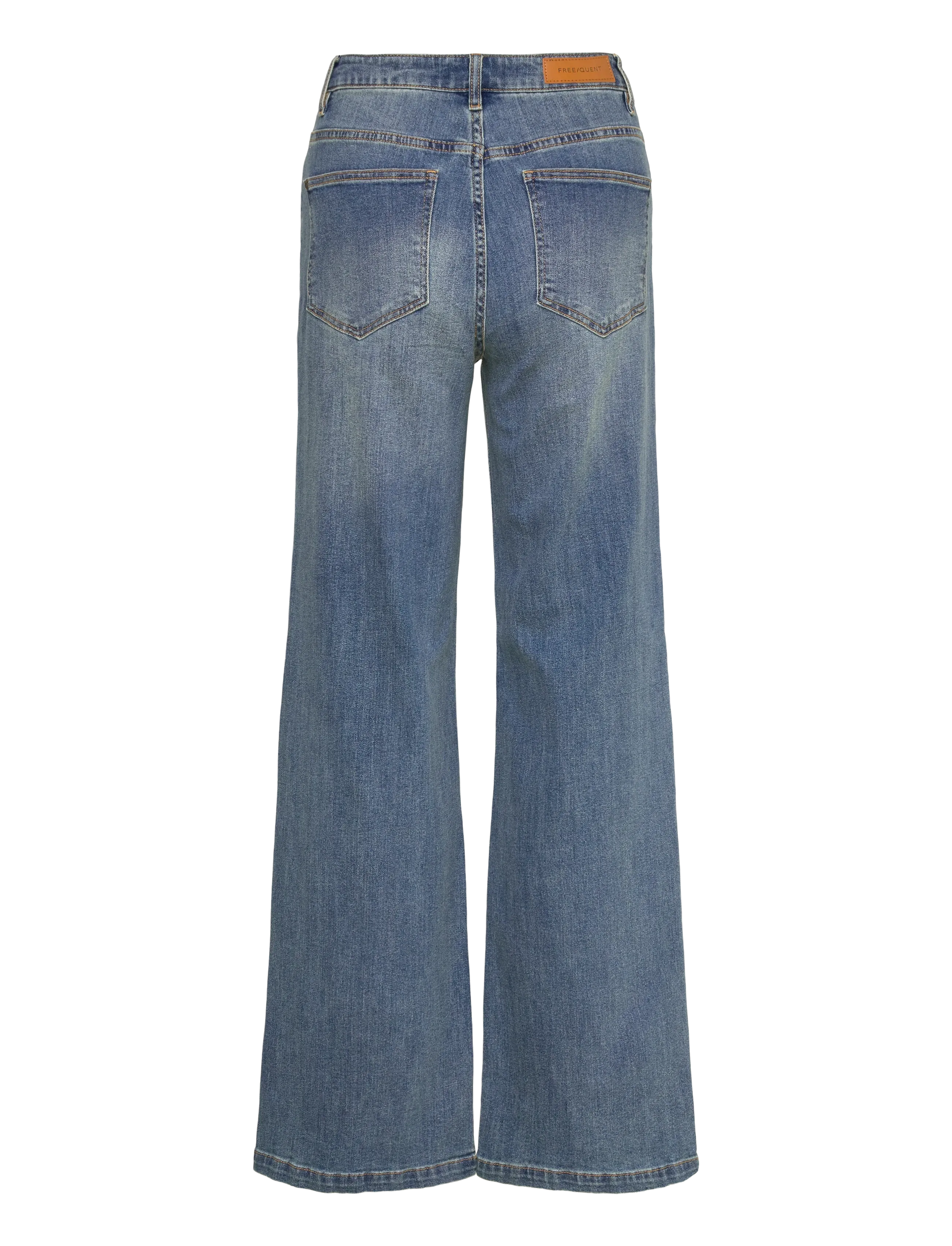 FREE/QUENT - FQMILLY-JEANS - hosen mit weitem bein - medium blue denim - 2