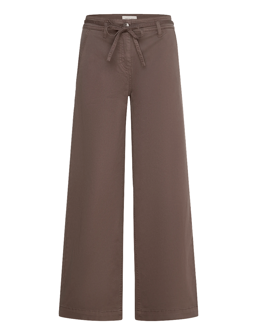 FREE/QUENT - Pants - hosen mit weitem bein - morel - 0