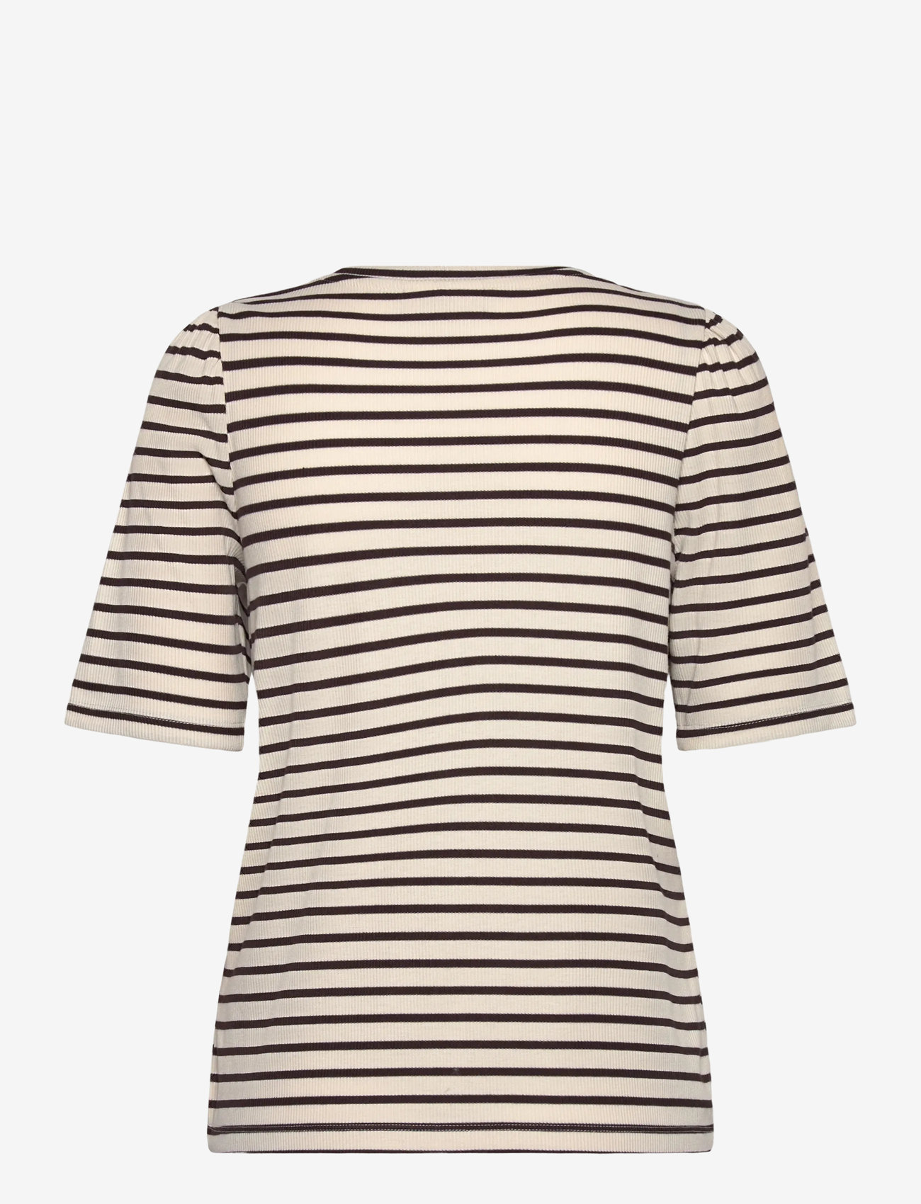 FREE/QUENT - FQELOISEl-TEE - t-shirts - moonbeam w. coffee bean - 2