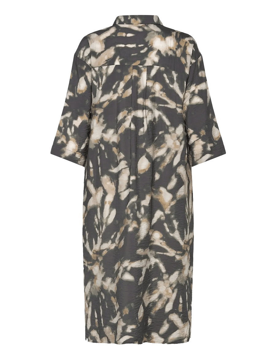 FREE/QUENT - Dress - skyrtukjólar - asphalt w. antique bronze - 1