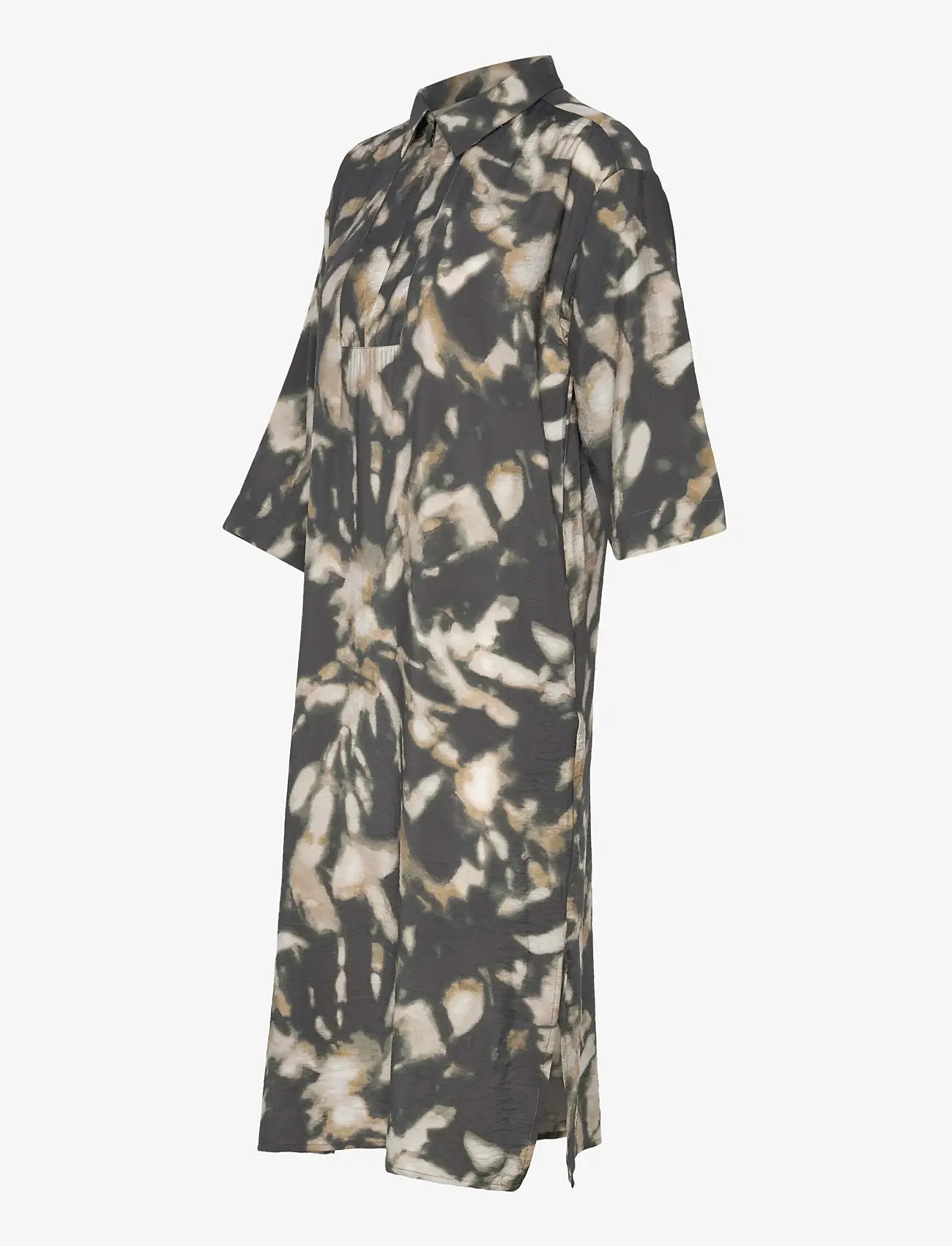 FREE/QUENT - Dress  - hemdkleider - asphalt w. antique bronze - 2