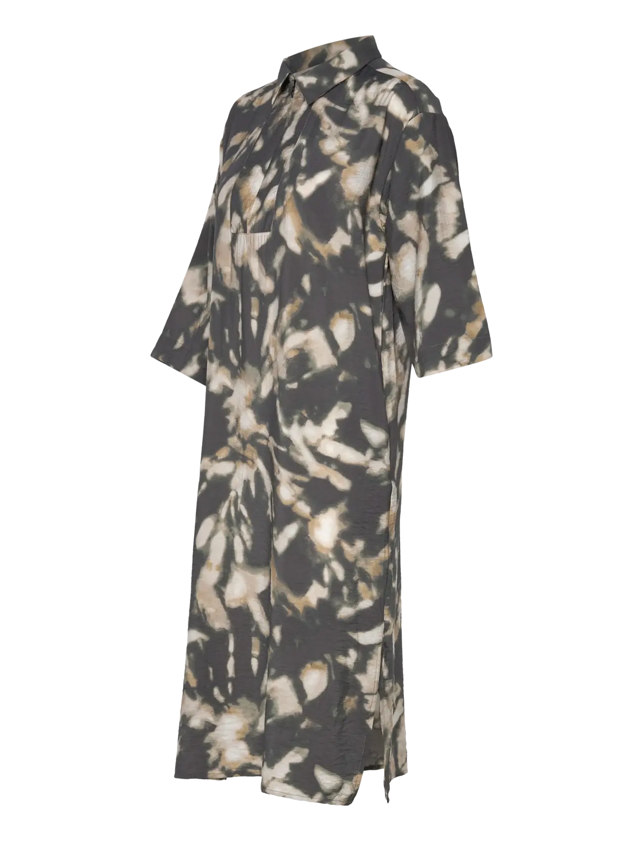 FREE/QUENT - Dress  - skjortklänningar - asphalt w. antique bronze - 2