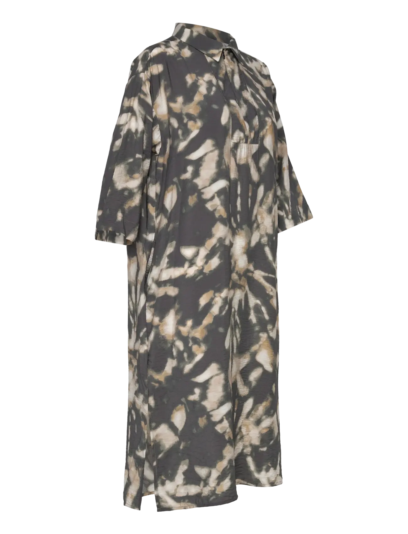 FREE/QUENT - Dress  - skjortklänningar - asphalt w. antique bronze - 3