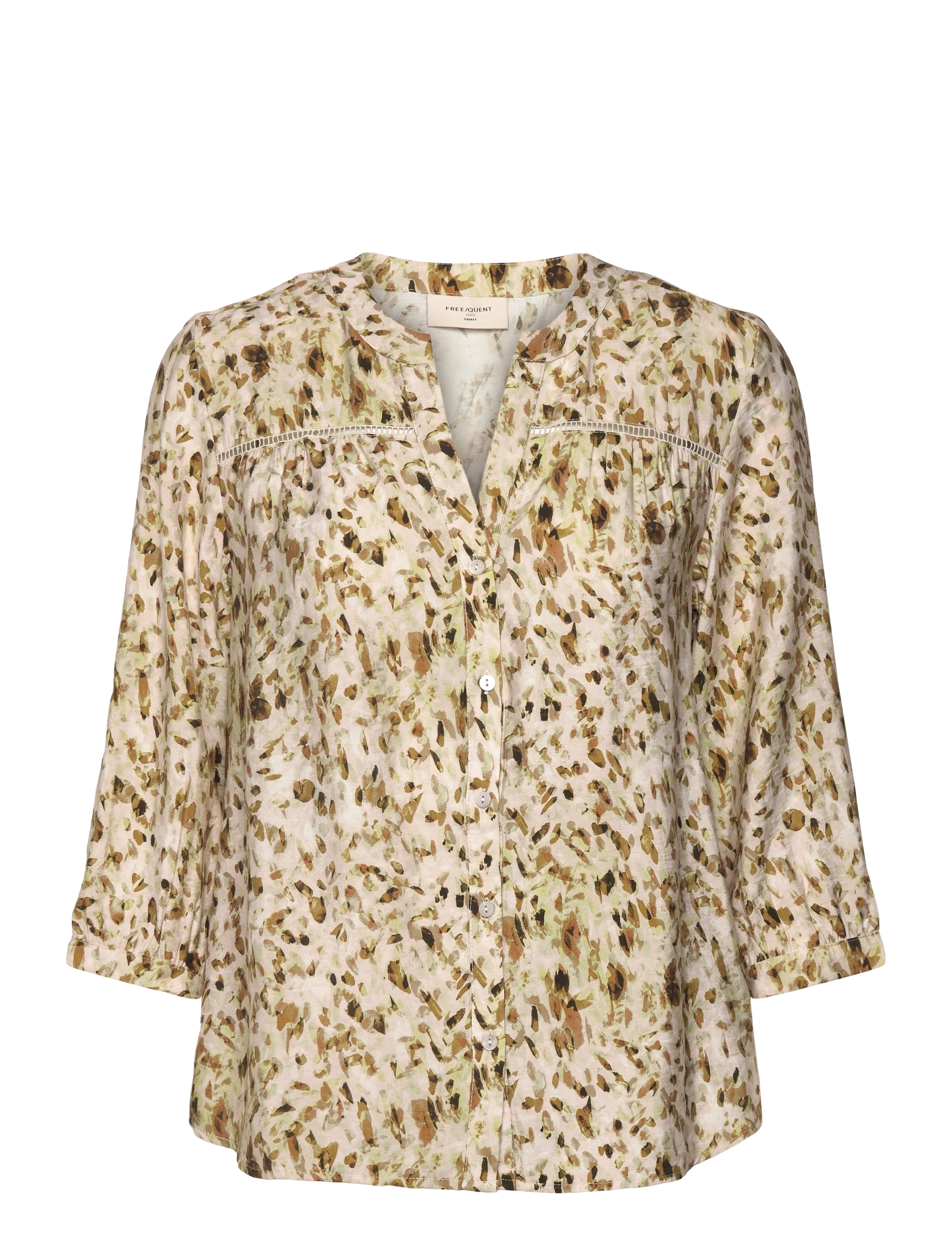 FREE/QUENT FQJULEEN-BLOUSE - Bluser - MOONBEAM W. ANTIQUE BRONZE / beige