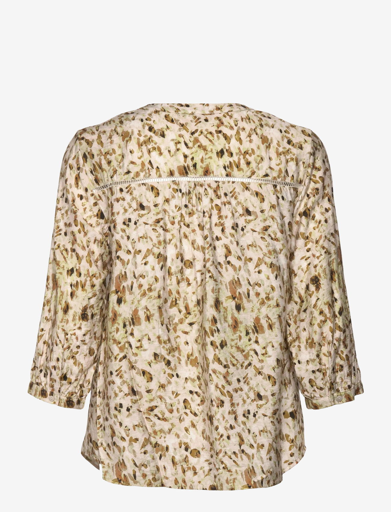 FREE/QUENT - Blouse - long sleeved blouses - moonbeam w. antique bronze - 2