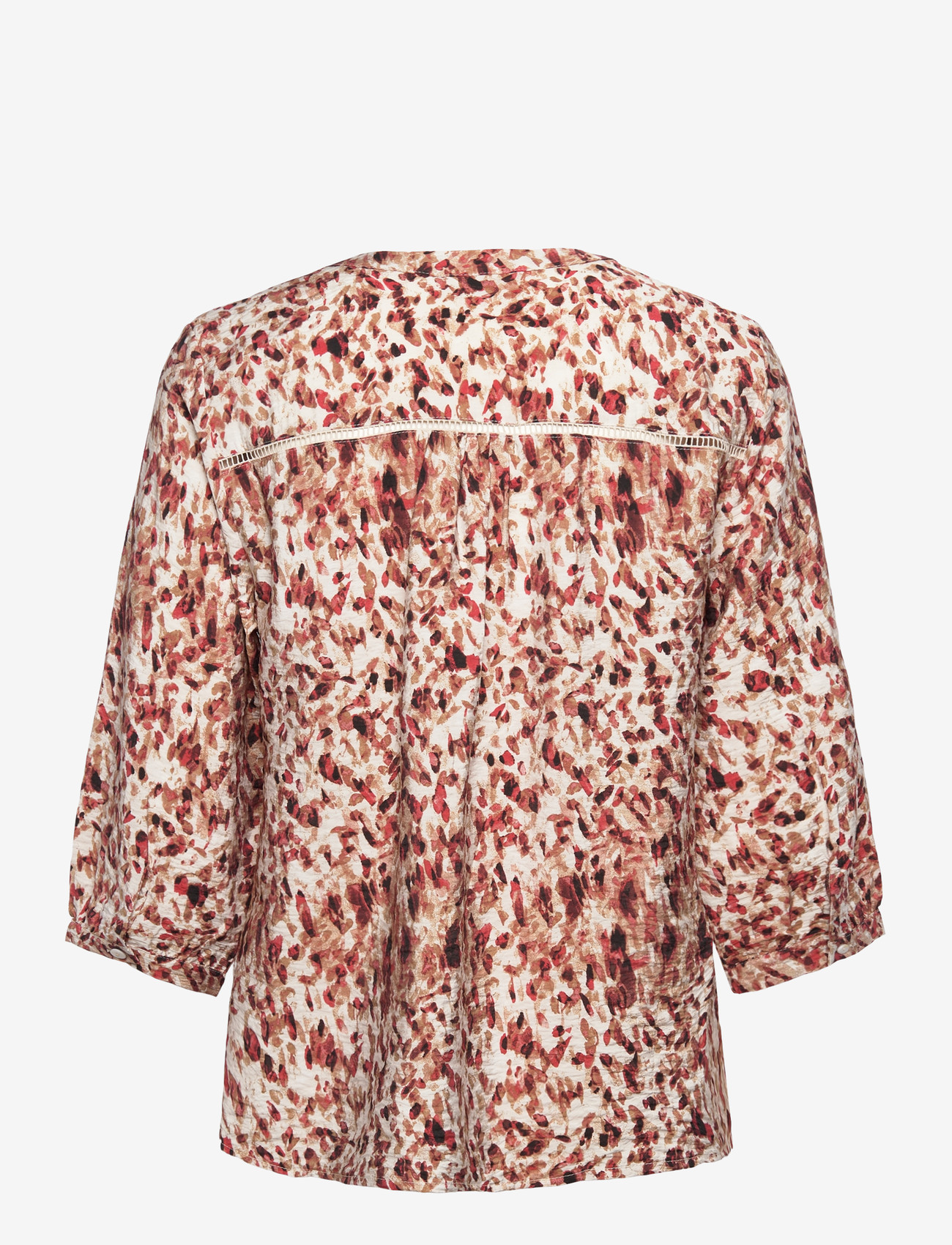 FREE/QUENT - Blouse - langärmlige blusen - moonbeam w. baked apple - 1