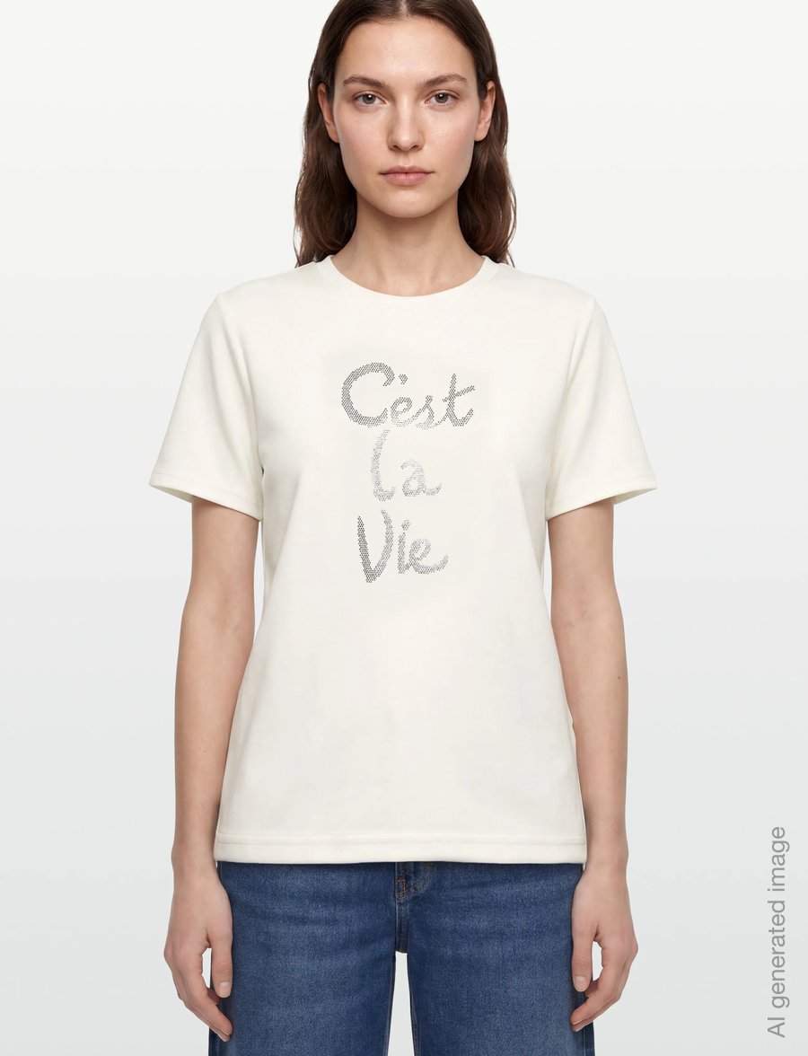 FREE/QUENT - FQMALAK-TEE - t-shirts - star off-white - 3