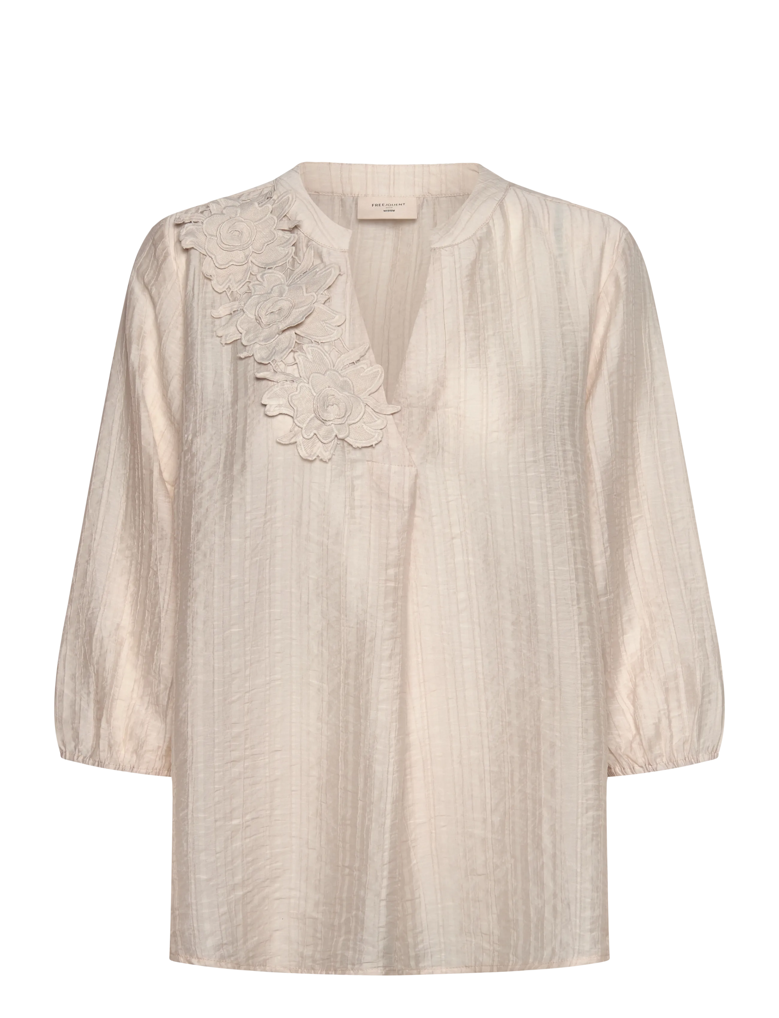 FREE/QUENT Fqmolla-Blouse, M, Blouses, Creme - Long-sleeved, Frauen