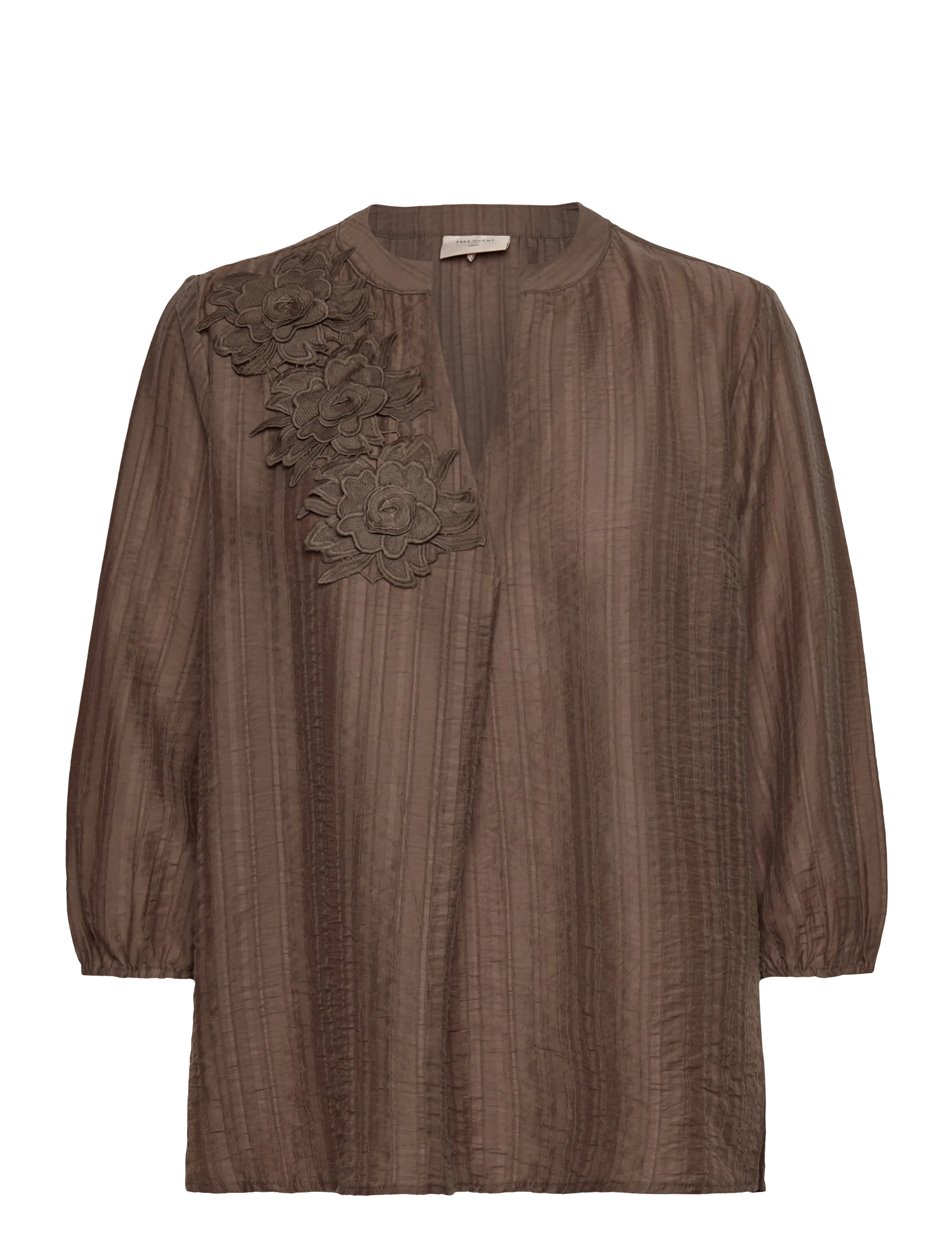 FREE/QUENT Fqmolla-Bluse Braun - XL - Damen