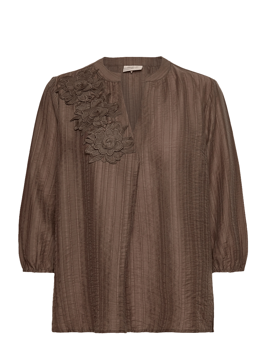 FREE/QUENT - FQMOLLA-BLOUSE - bluzki z długimi rękawami - morel - 1