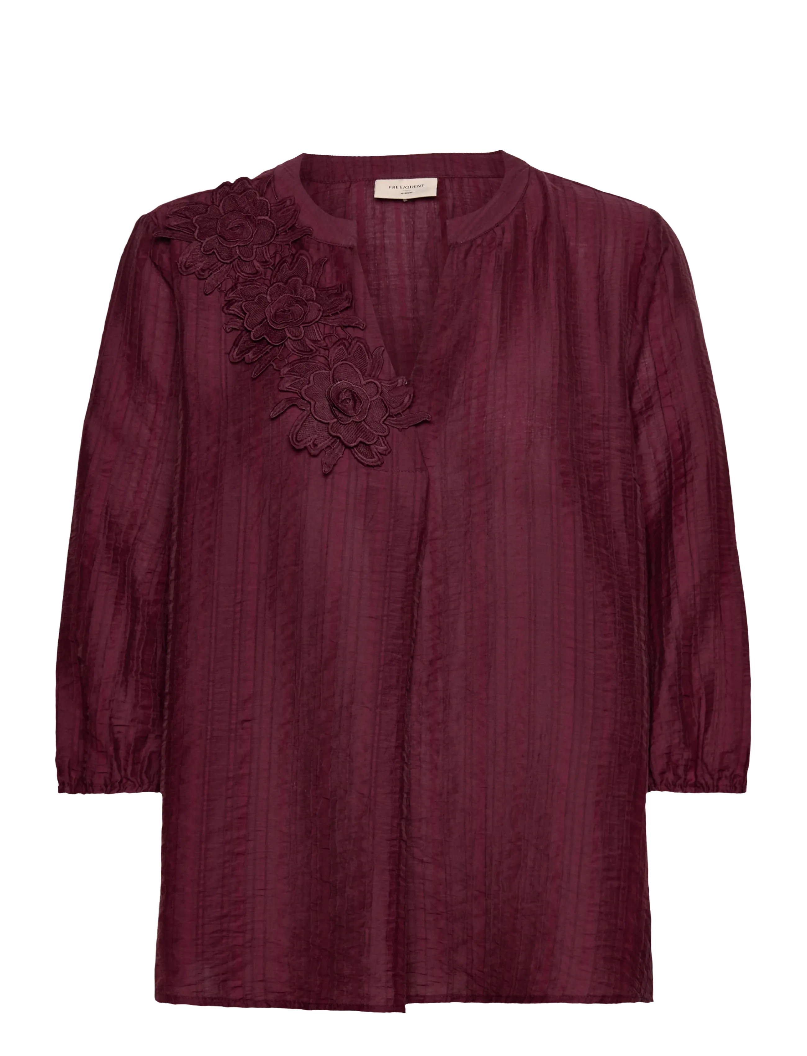 FREE/QUENT FQMOLLA-BLOUSE - Blusen - PORT ROYALE / burgundy