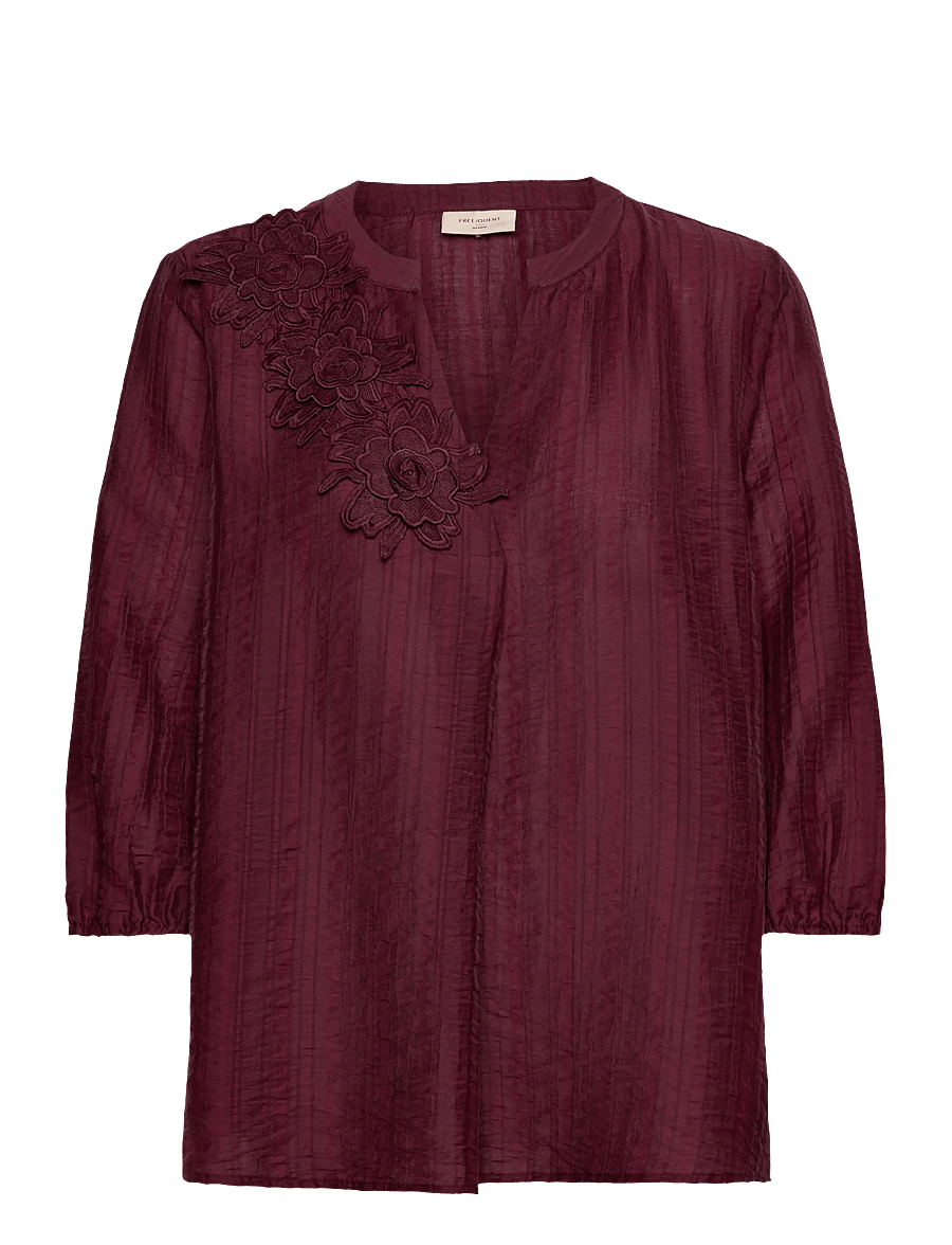 FREE/QUENT - FQMOLLA-BLOUSE - langærmede bluser - port royale - 0