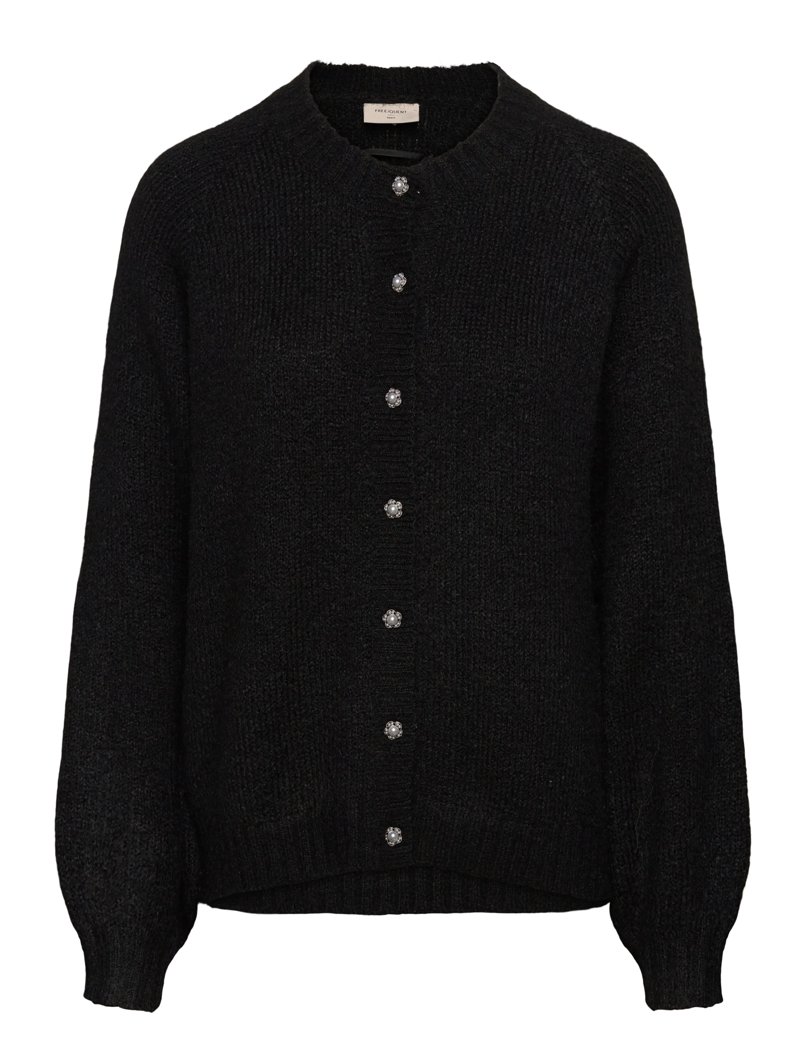 FREE/QUENT FQLOUISA-CARDIGAN - Džemprid - BLACK / black