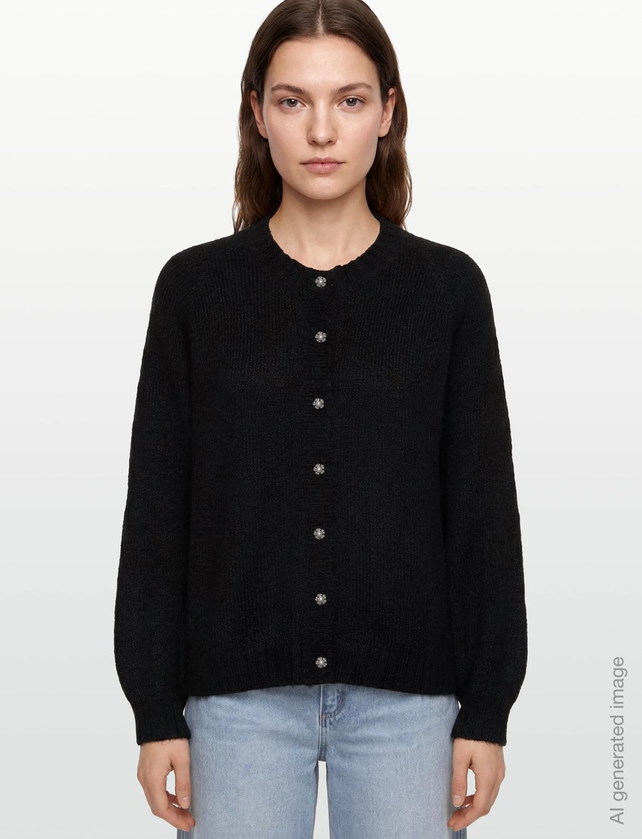 FREE/QUENT - FQLOUISA-CARDIGAN - kampsunid - black - 3